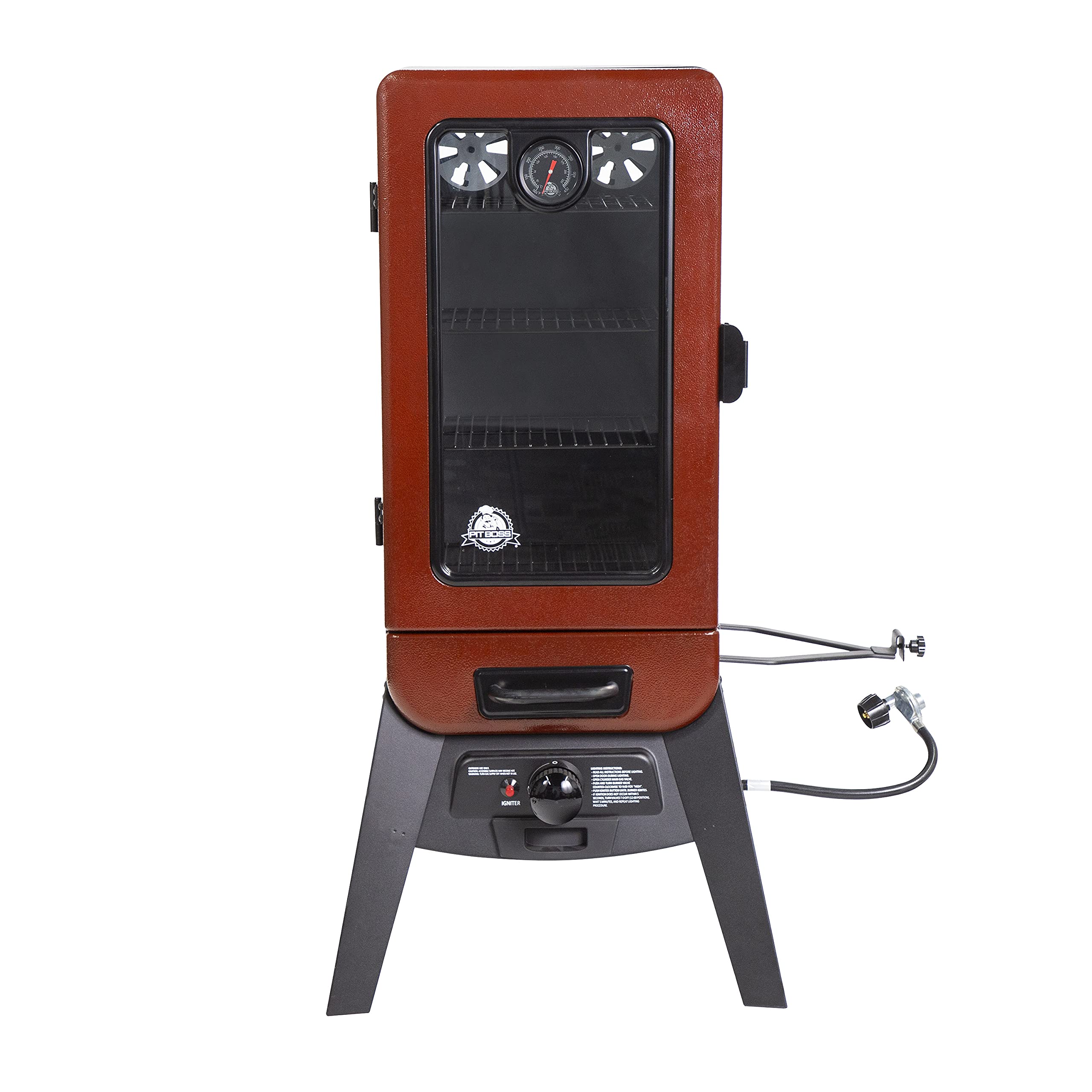 3-seria gazowy Vertical Smoker, czerwony Hammertone 10773