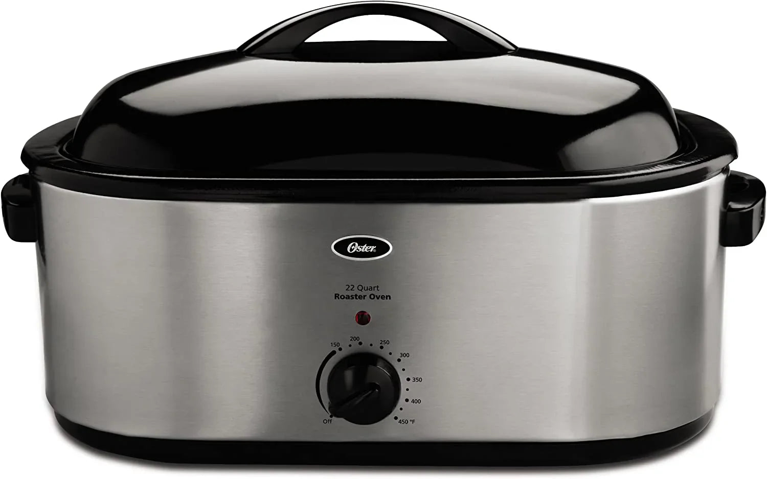 Oven - 22-Quart Stainless Steel Roaster - Fits 22-lb Turkey, Baking and Roasting, Easy Clean, CKSTRS23