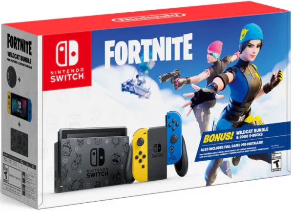 Switch Console Wildcat zestaw Edition z Exclusive Joy-cons i 2000 V-bucks