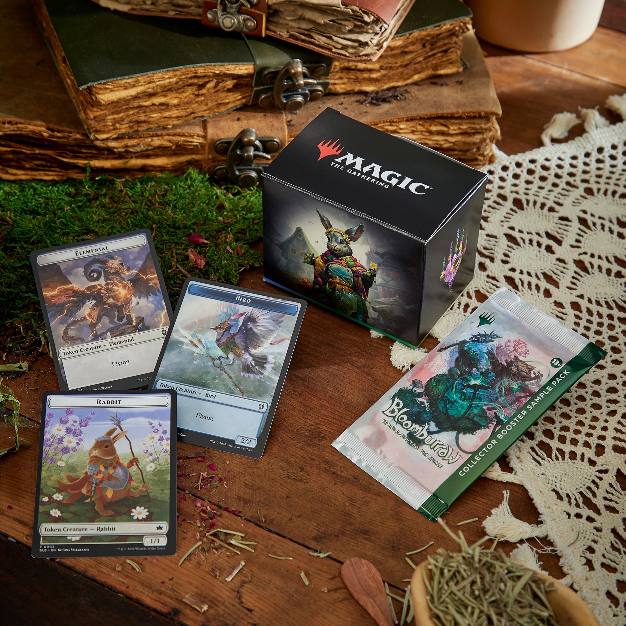 Magic z Gathering Bloomburrow Commander platforma, Peace Offering zestaw