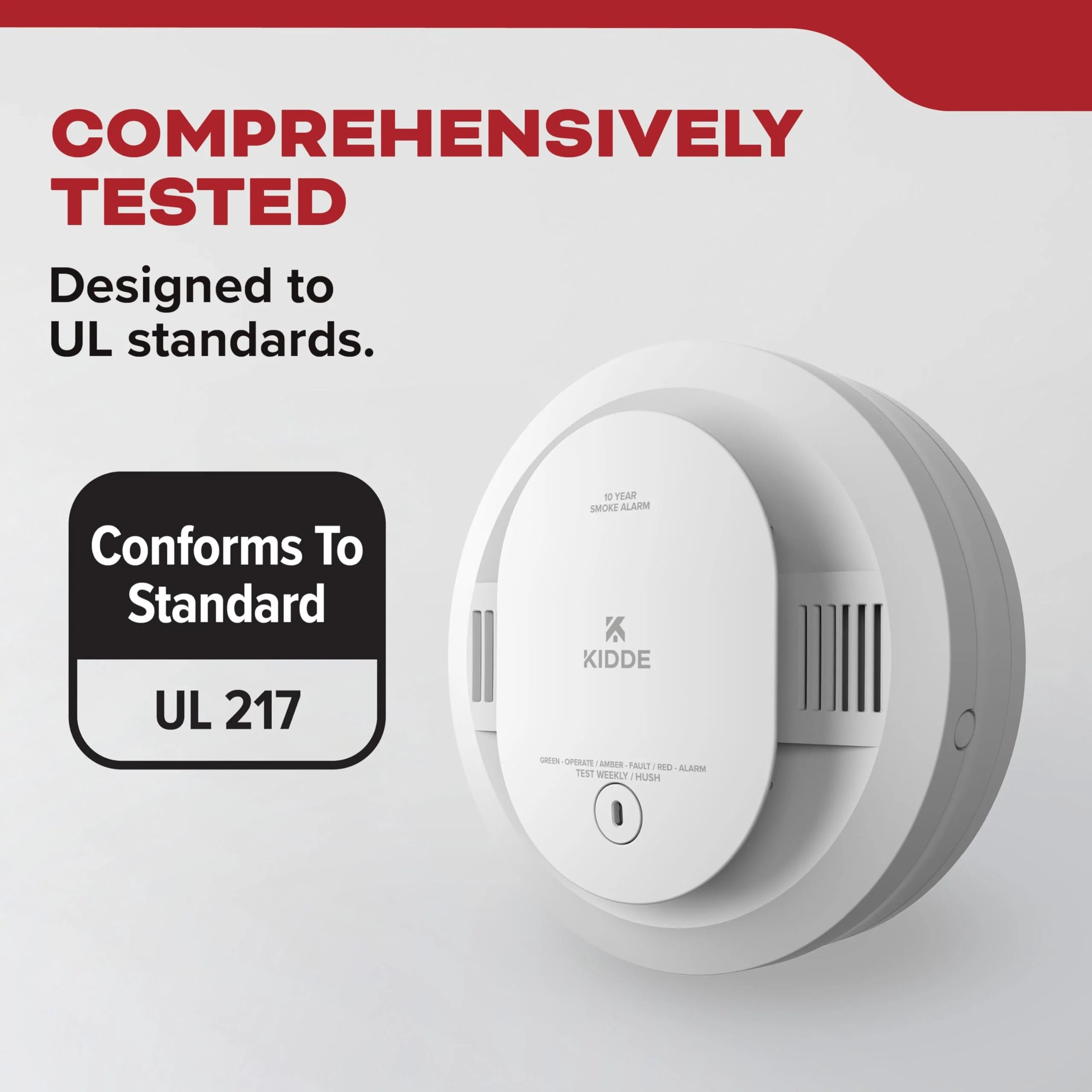 10-Year akumulator Smoke Detector, LED, 85 Db, 3 pakiet