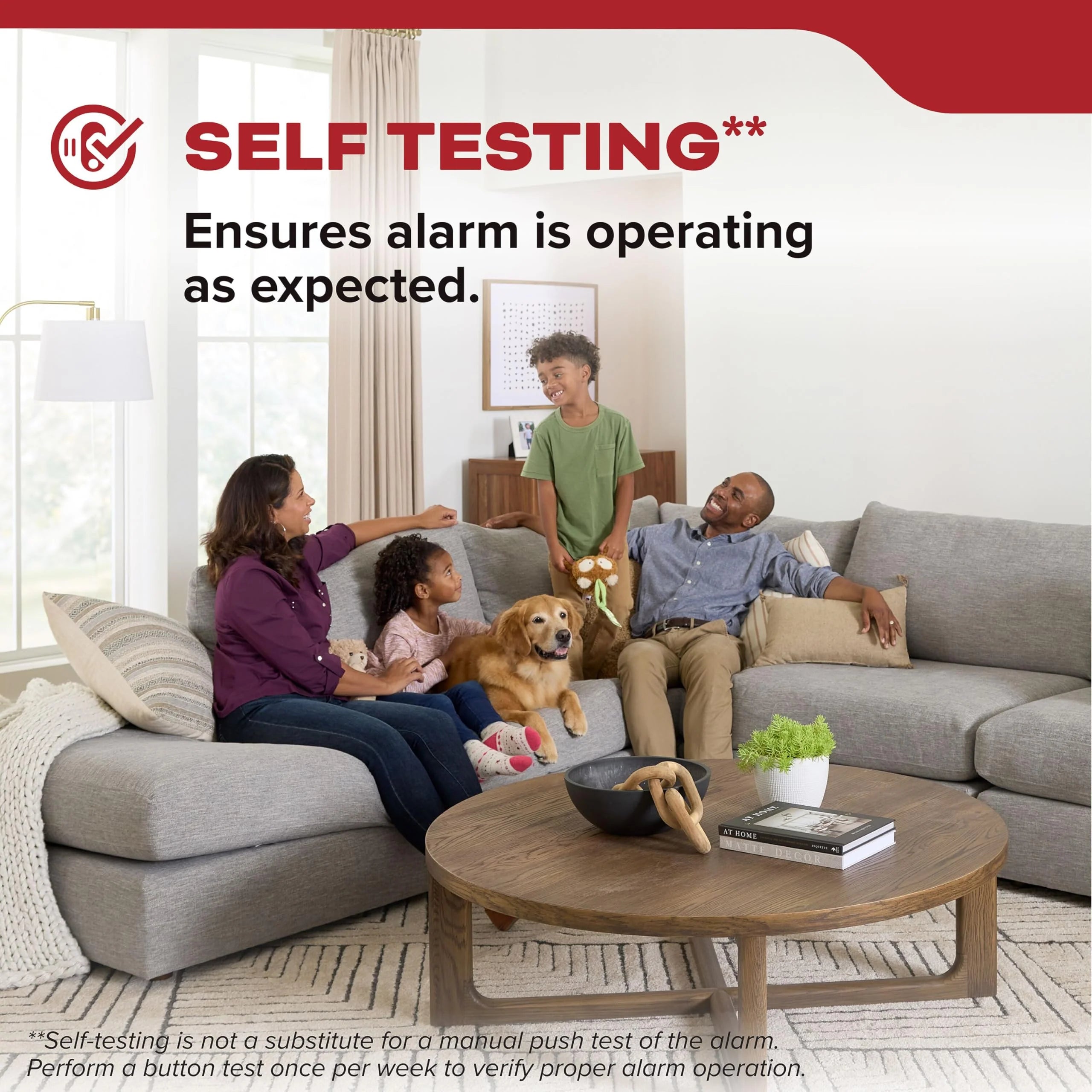 10-Year akumulator Smoke Detector, LED, 85 Db, 3 pakiet