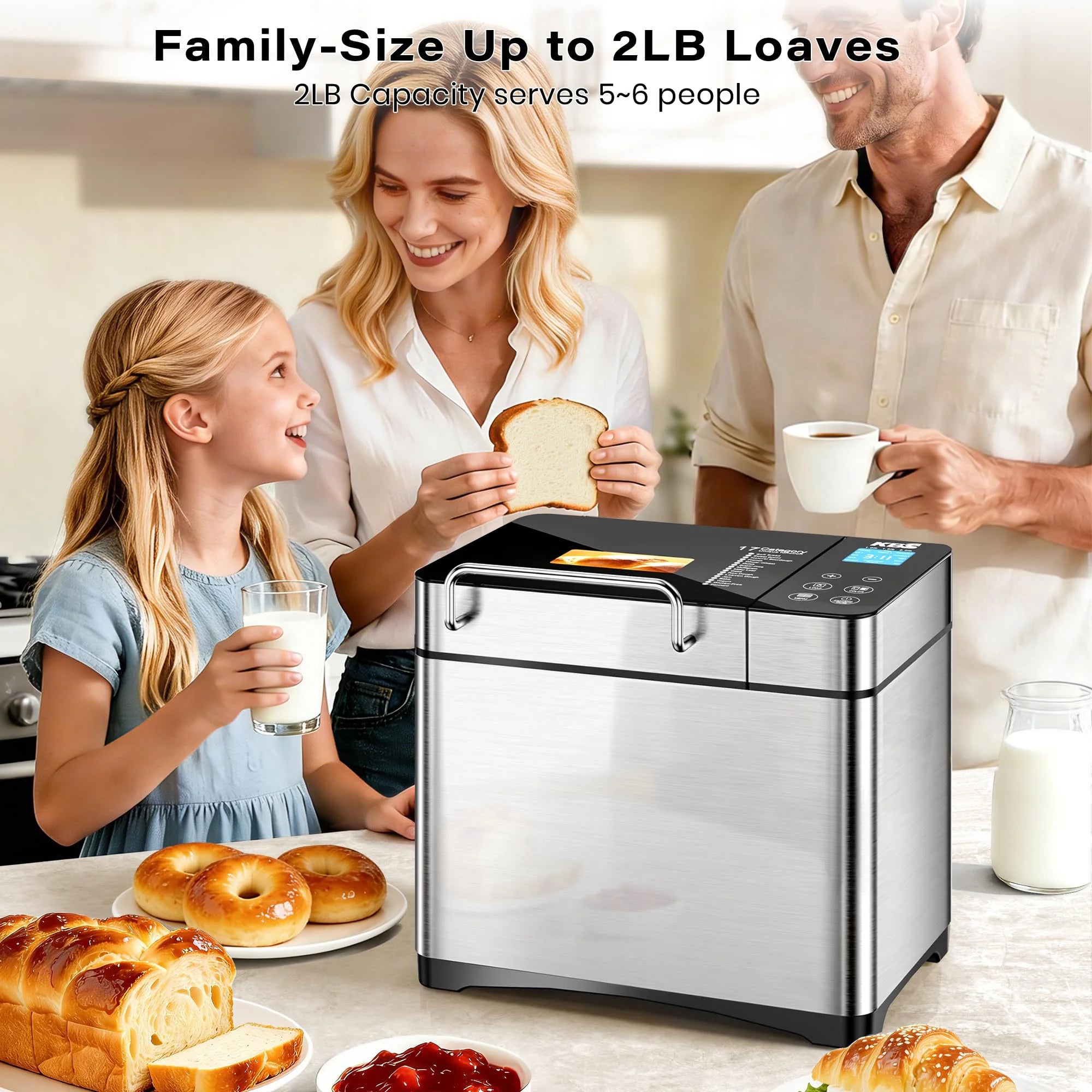 Pro 710W Bread Maker, 17-in-1 smart Bread maszyna