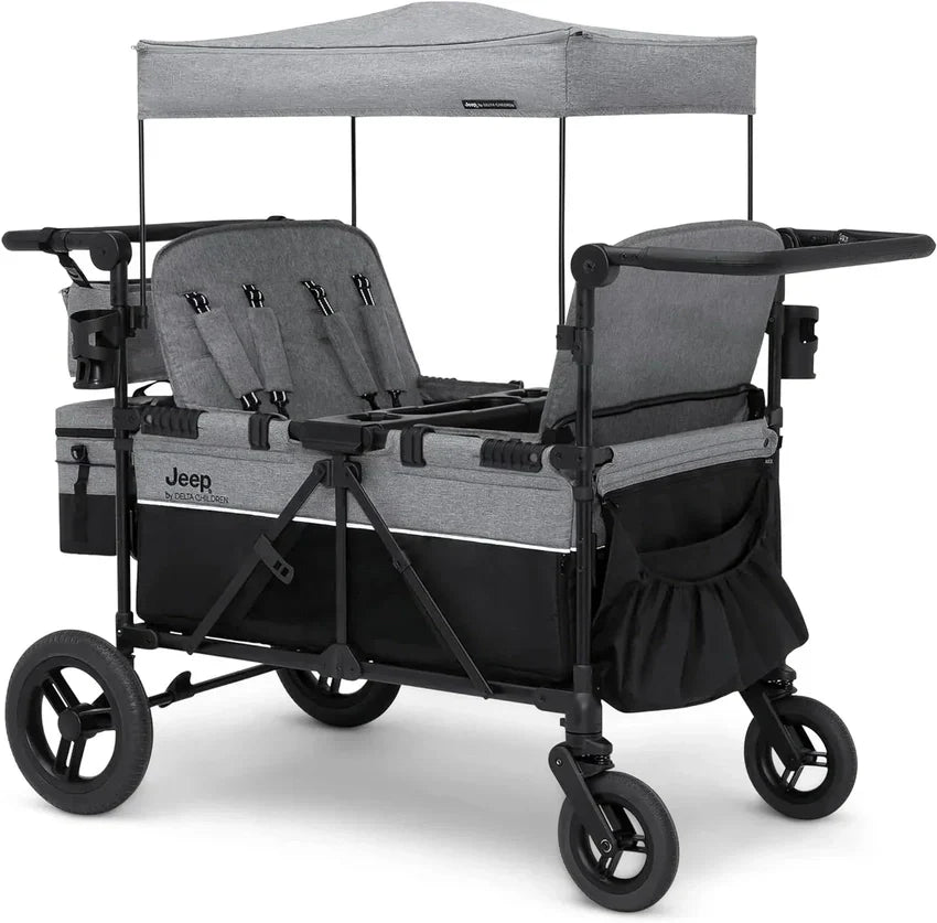 Stroller, deluxe 4 Seater, Wagon premium Quad Stroller Wagon