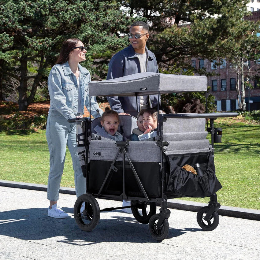 Stroller, deluxe 4 Seater, Wagon premium Quad Stroller Wagon