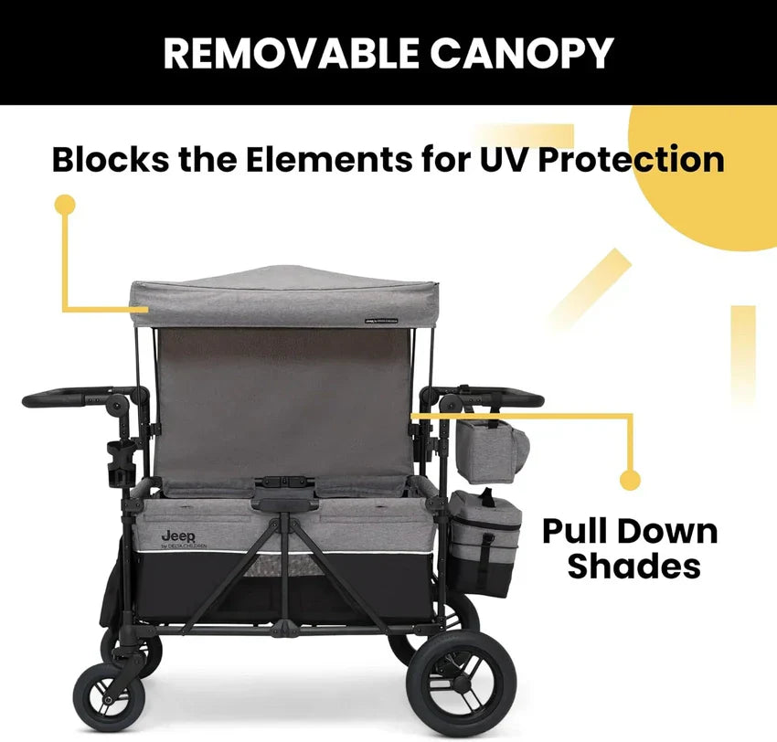 Stroller, deluxe 4 Seater, Wagon premium Quad Stroller Wagon