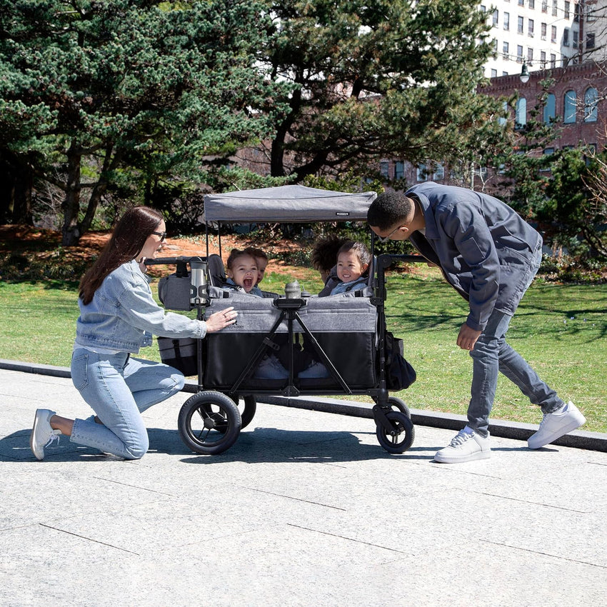 Stroller, deluxe 4 Seater, Wagon premium Quad Stroller Wagon
