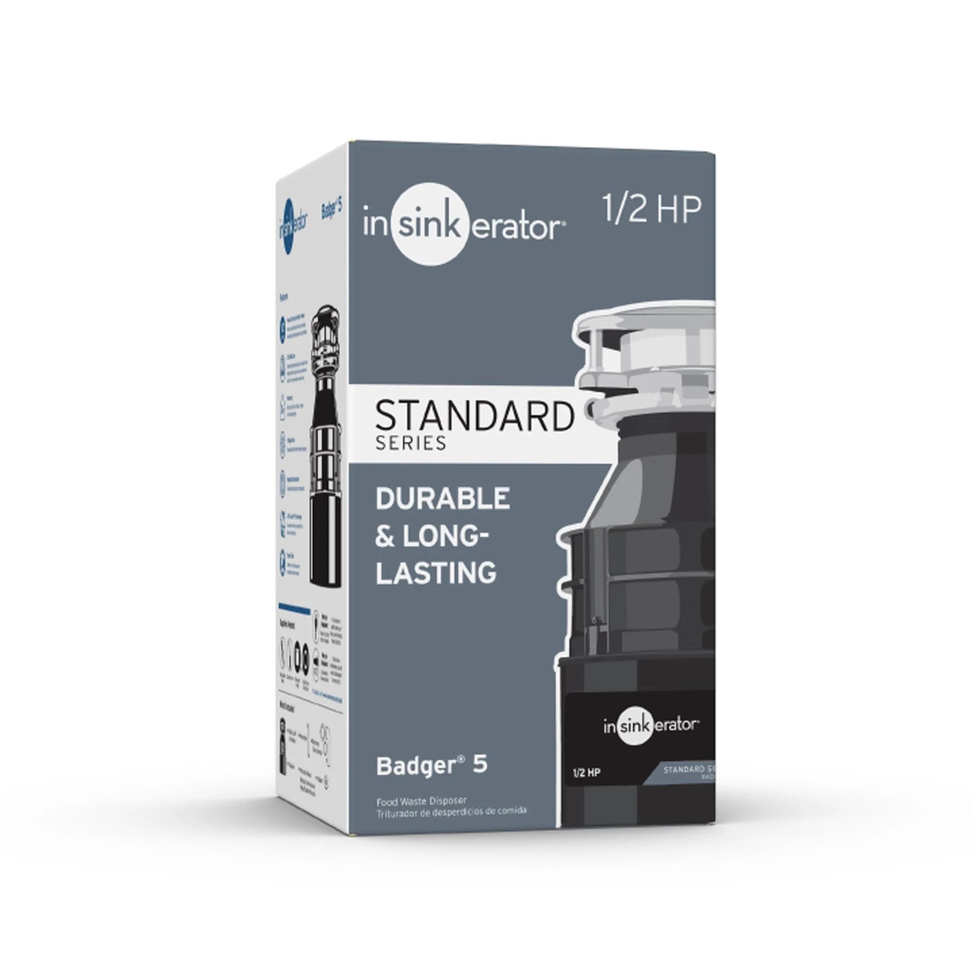 Rozdrabniacz odpadow, 5, 1/2 HP Continuous Feed