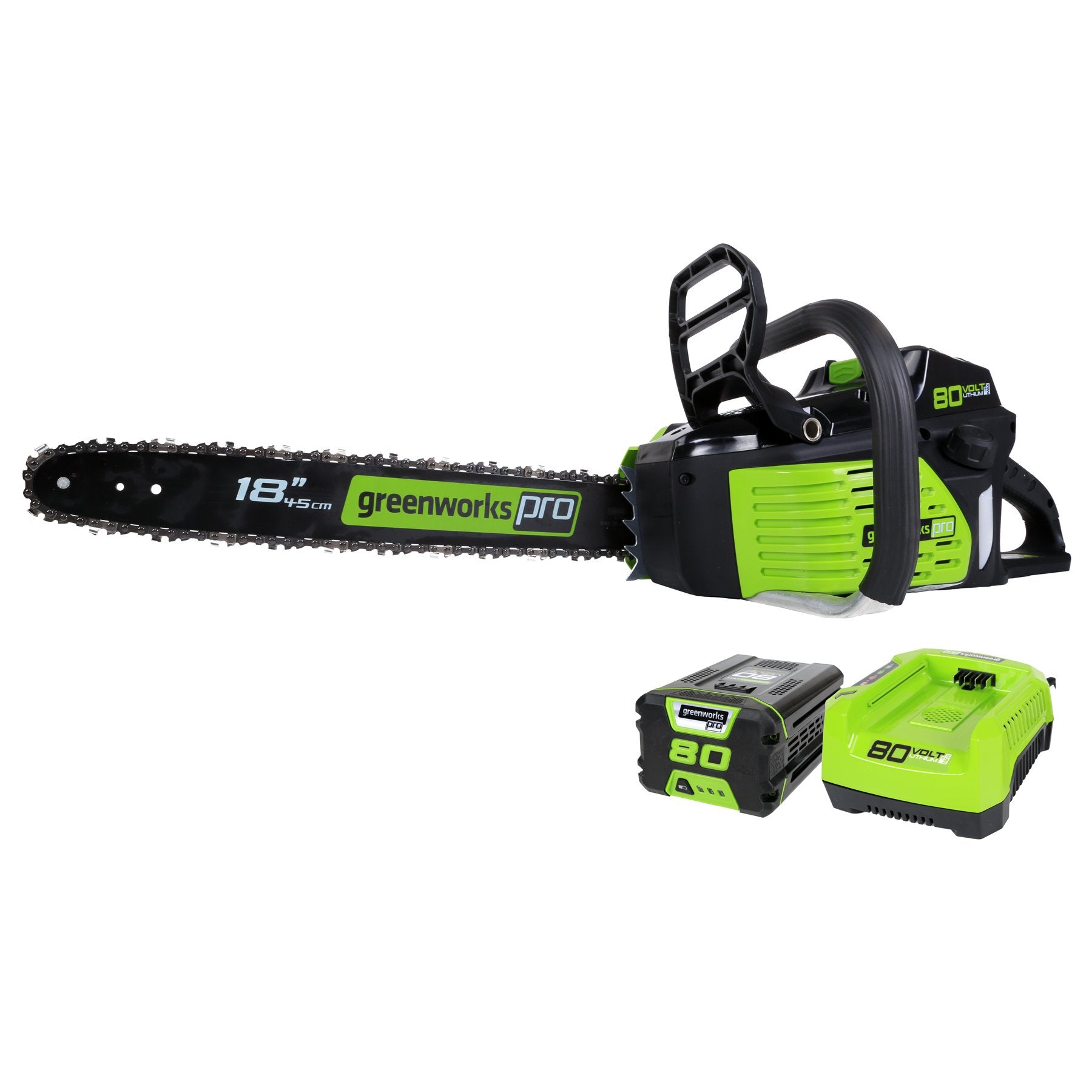 80V Brushless bezprzewodowy pila lancuchowa, 18 Cutting moc