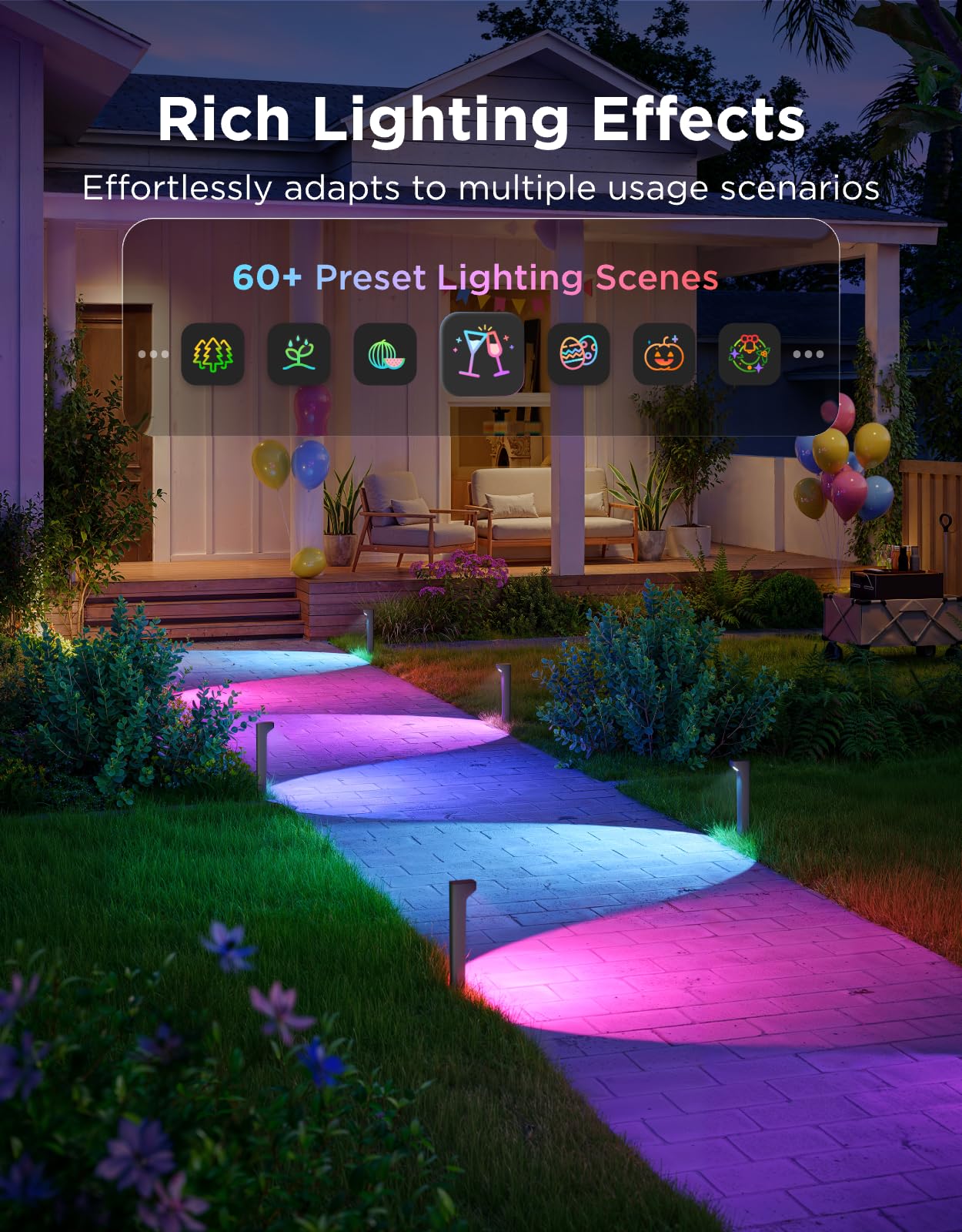 1787605844_dKicABsl Zewnętrzny Pathway lampy 8 pakiet z 190 Lumens, IP67