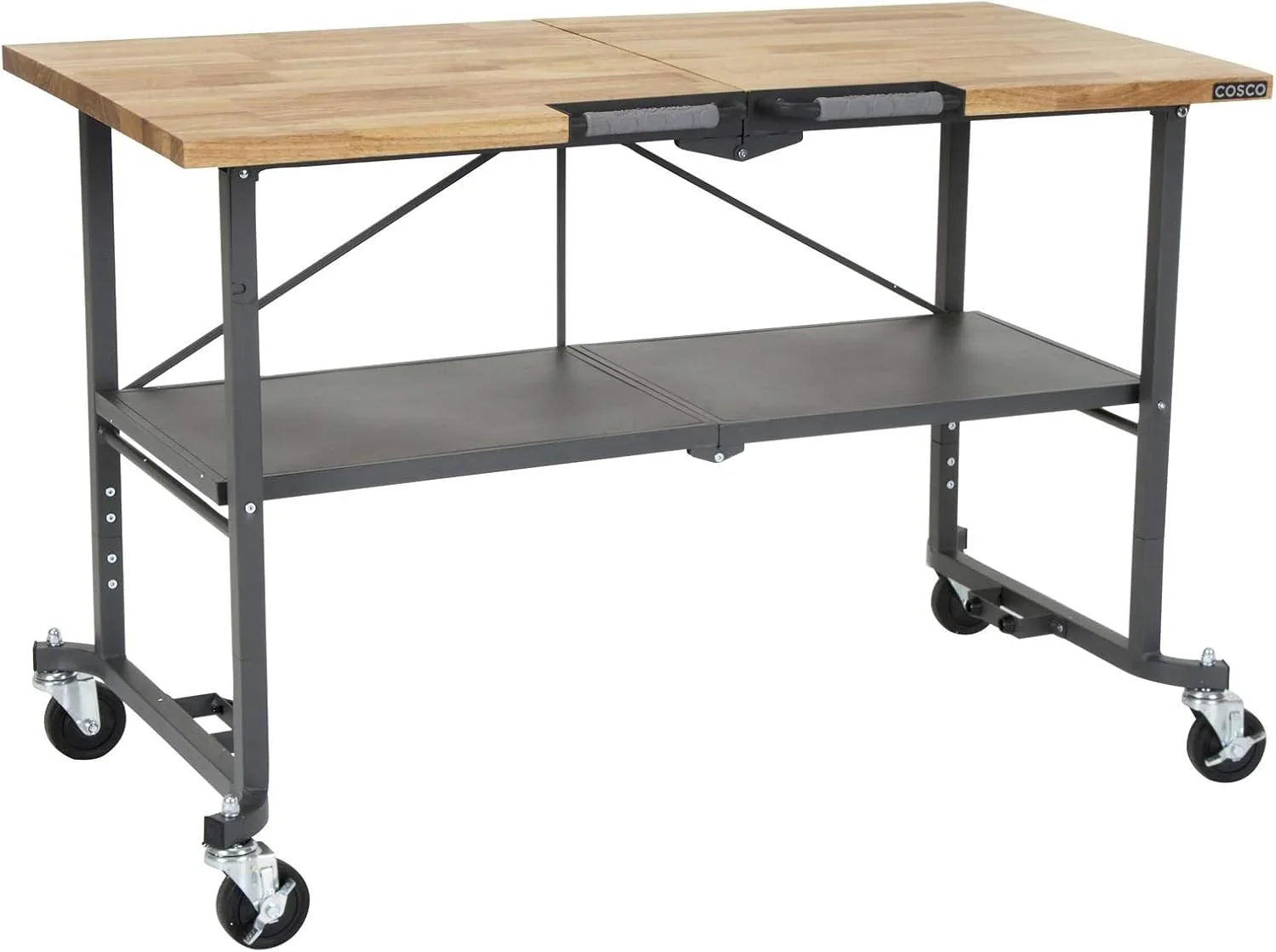 Smartfold Butcher Block Workbench, 700LB pojemność, szary