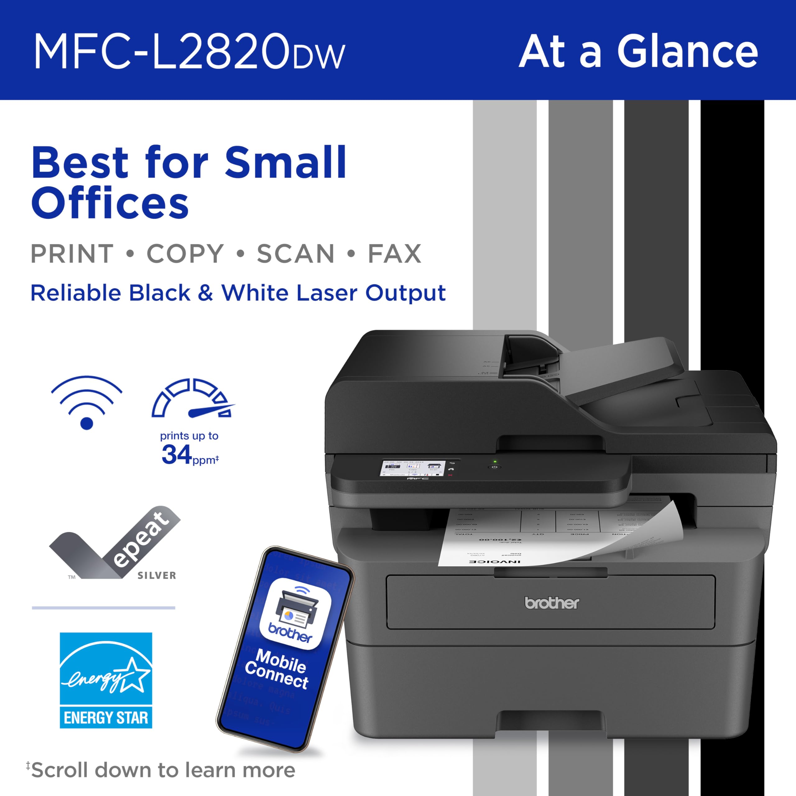 1787611550_3QutcaED MFC-L2820DW bezprzewodowy Monochrome wszystko w jednym drukarka