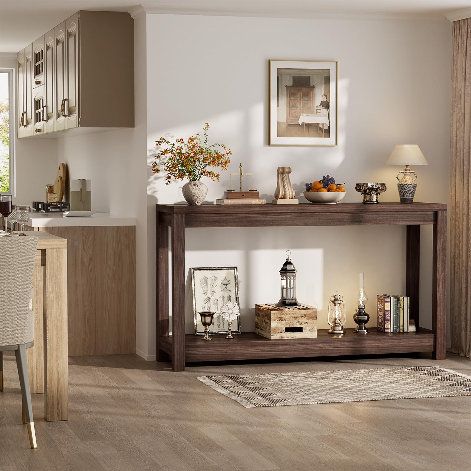1787612398_sC62OCkk 47 Farmhouse drewno Console stol z magazynowy półki