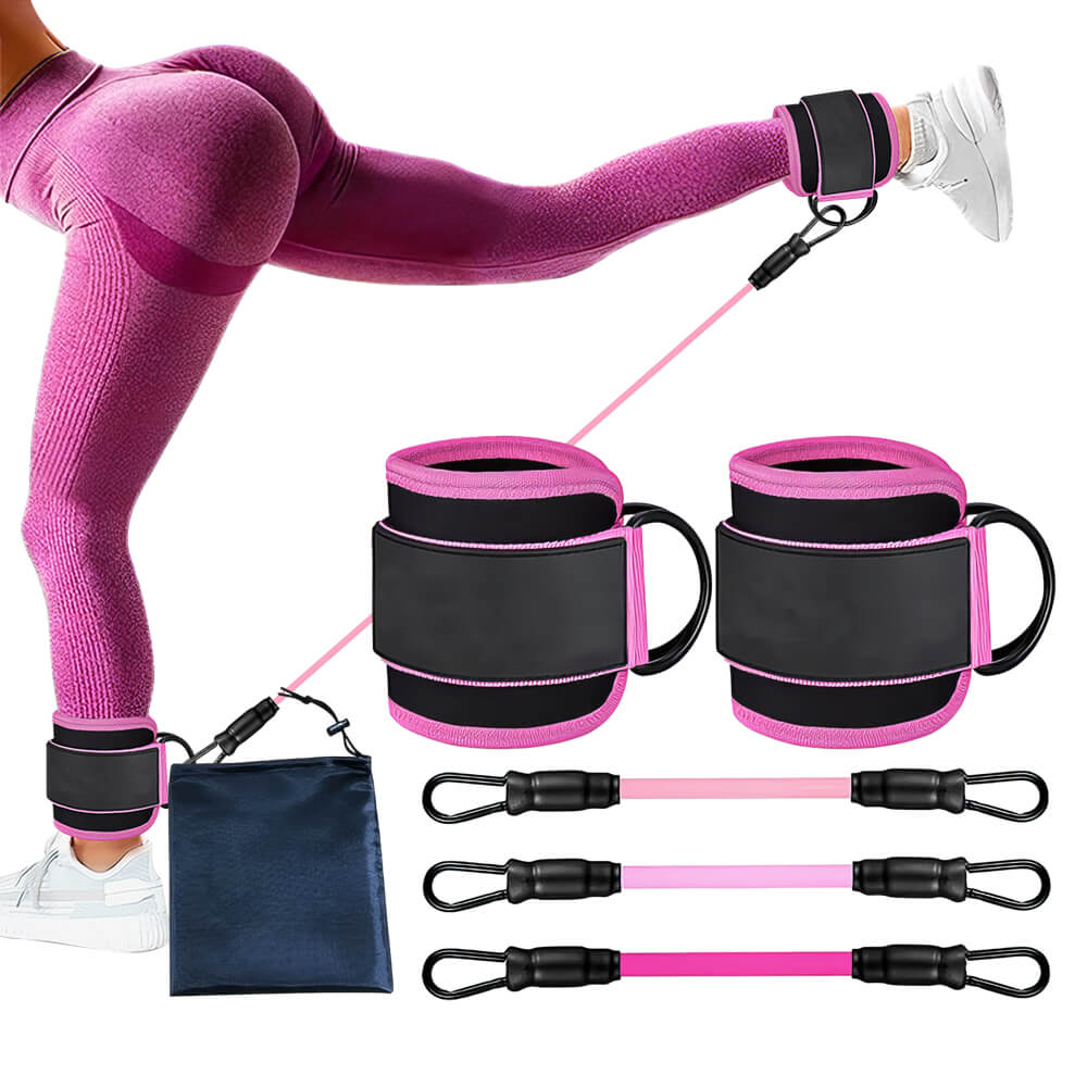 1787614011_ZGtV0GUS Ankle Resistance Bands z Cuffs Booty Workout Equipment