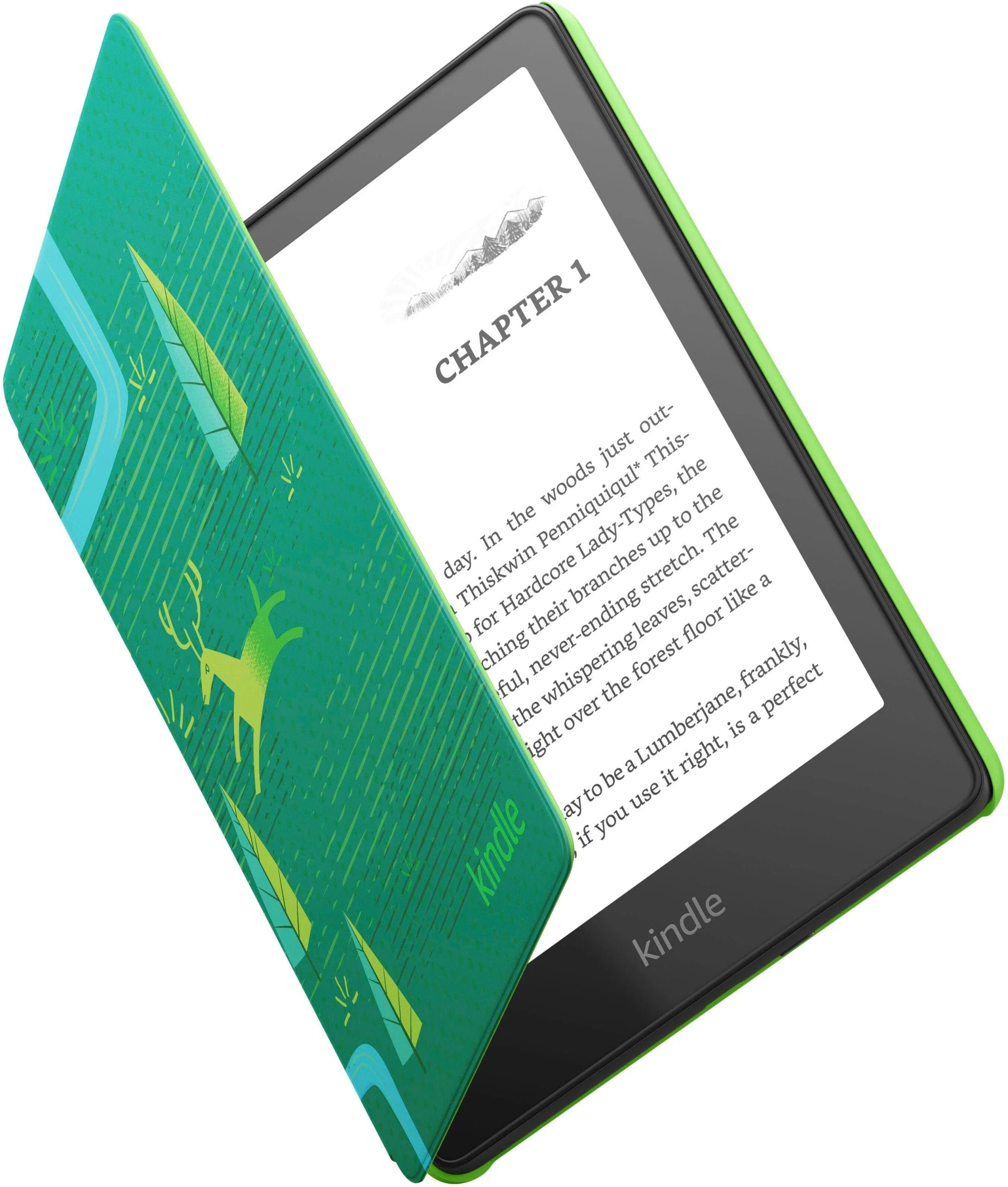 1787614195_pCVMNI9J Cover - Kindle Paperwhite Kids E-reader 6.8′′ Display with Kid-friendly - 16GB, 2022, 2023, Emerald Forest