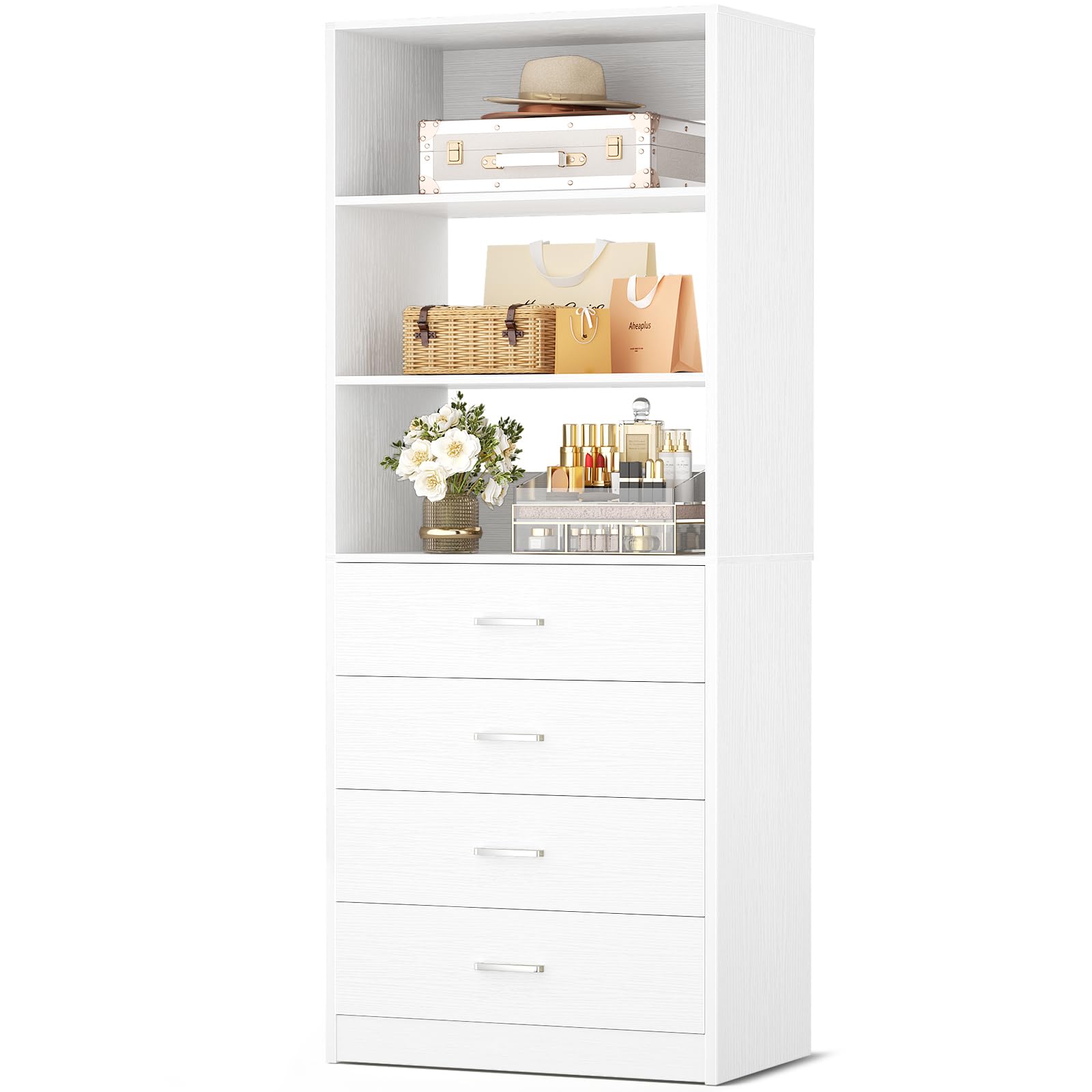 1787614835_Su5J9o6b Organizer, drewno Closet, system z 4 szuflady