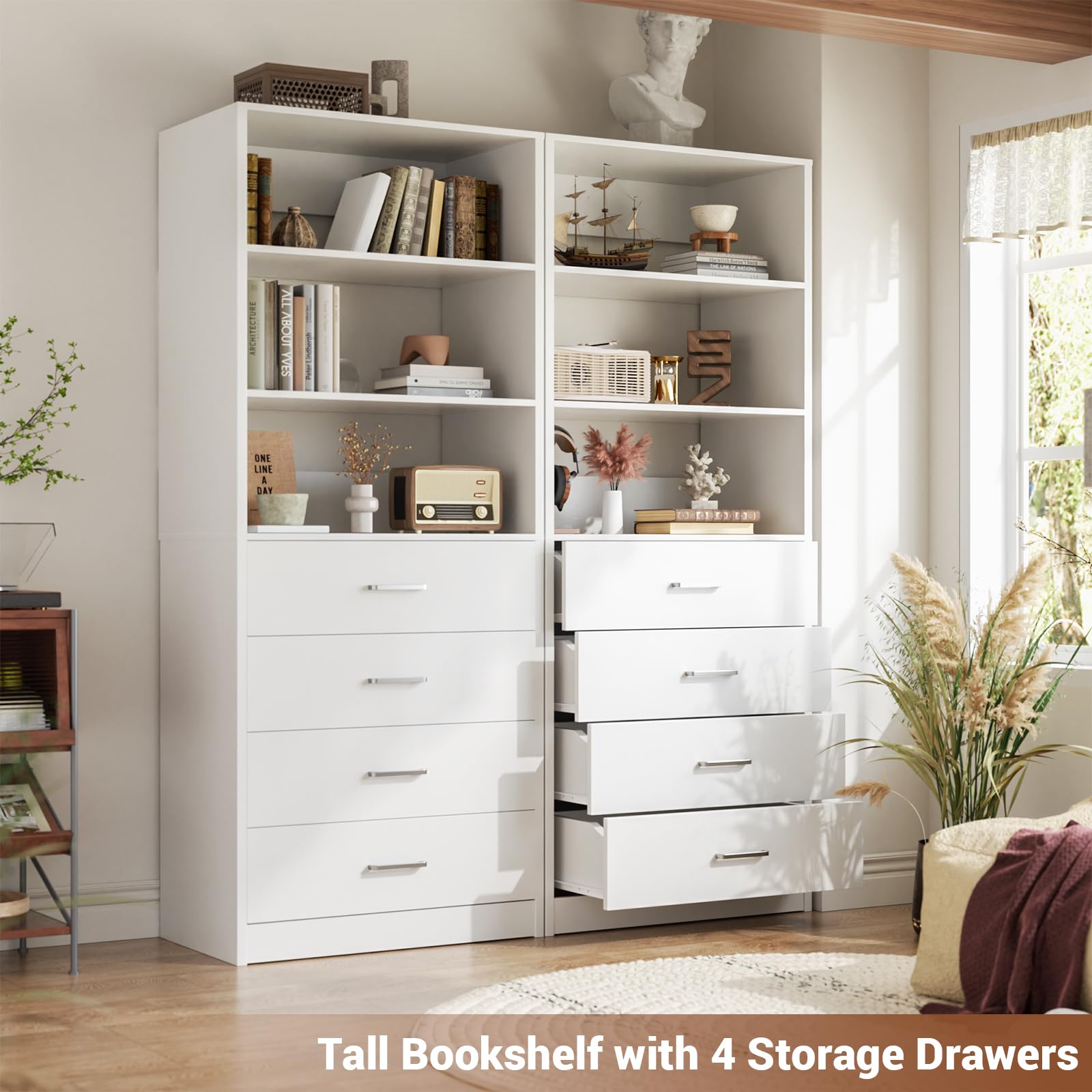 Organizer, drewno Closet, system z 4 szuflady