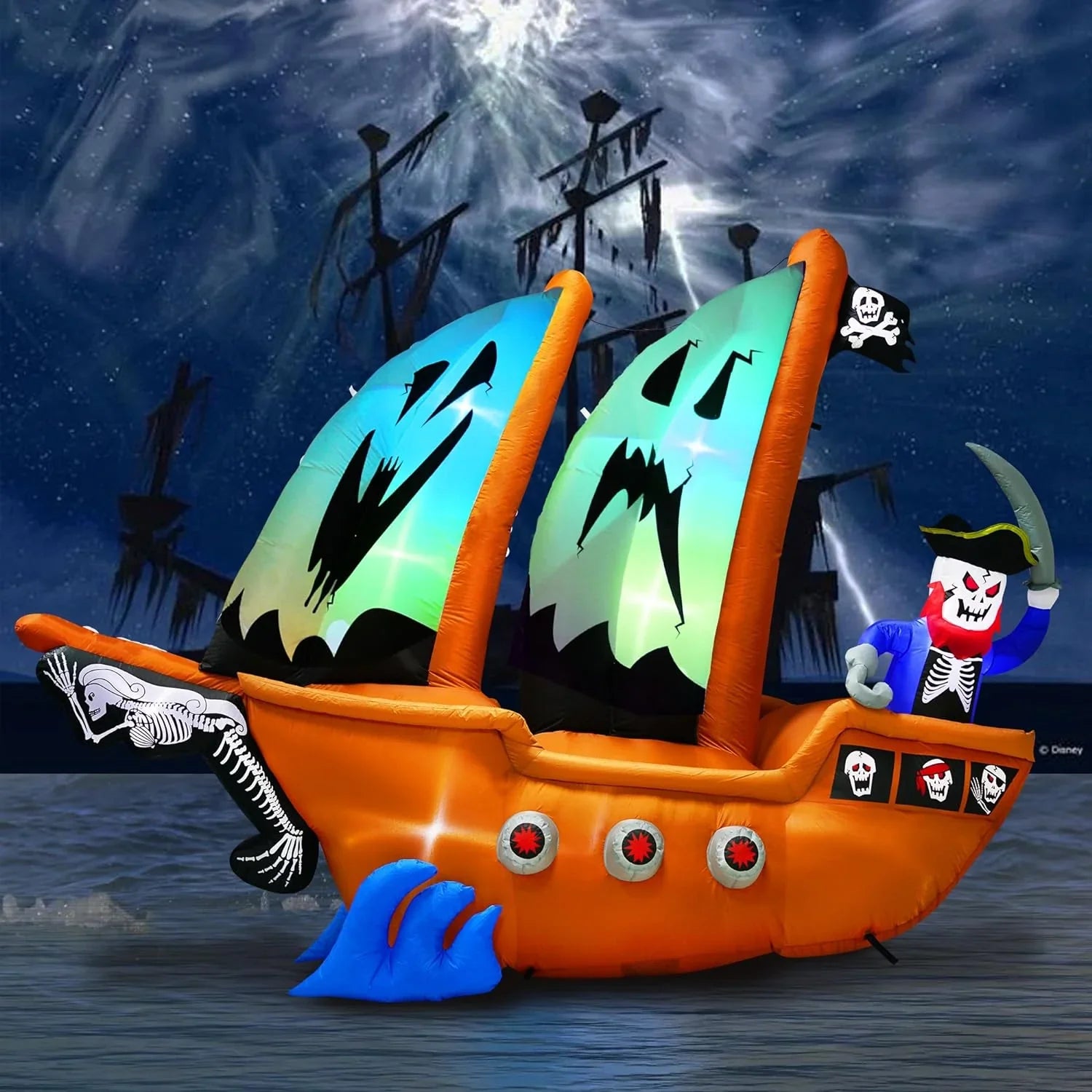 1787617056_wfAo0Xka 10ft Halloween Inflatable Pirate Ship Decoration