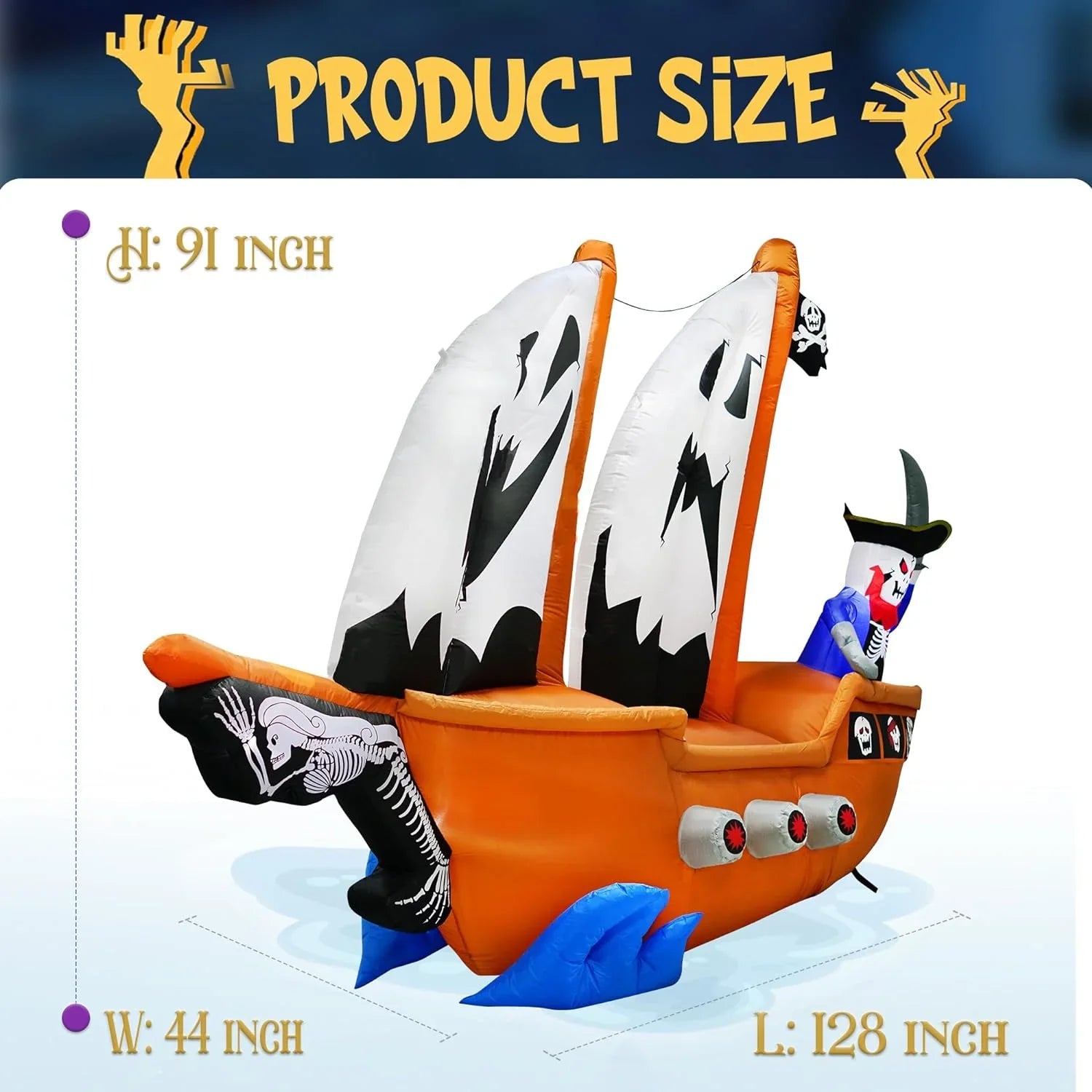 1787617073_vsfWLbXT 10ft Halloween Inflatable Pirate Ship Decoration