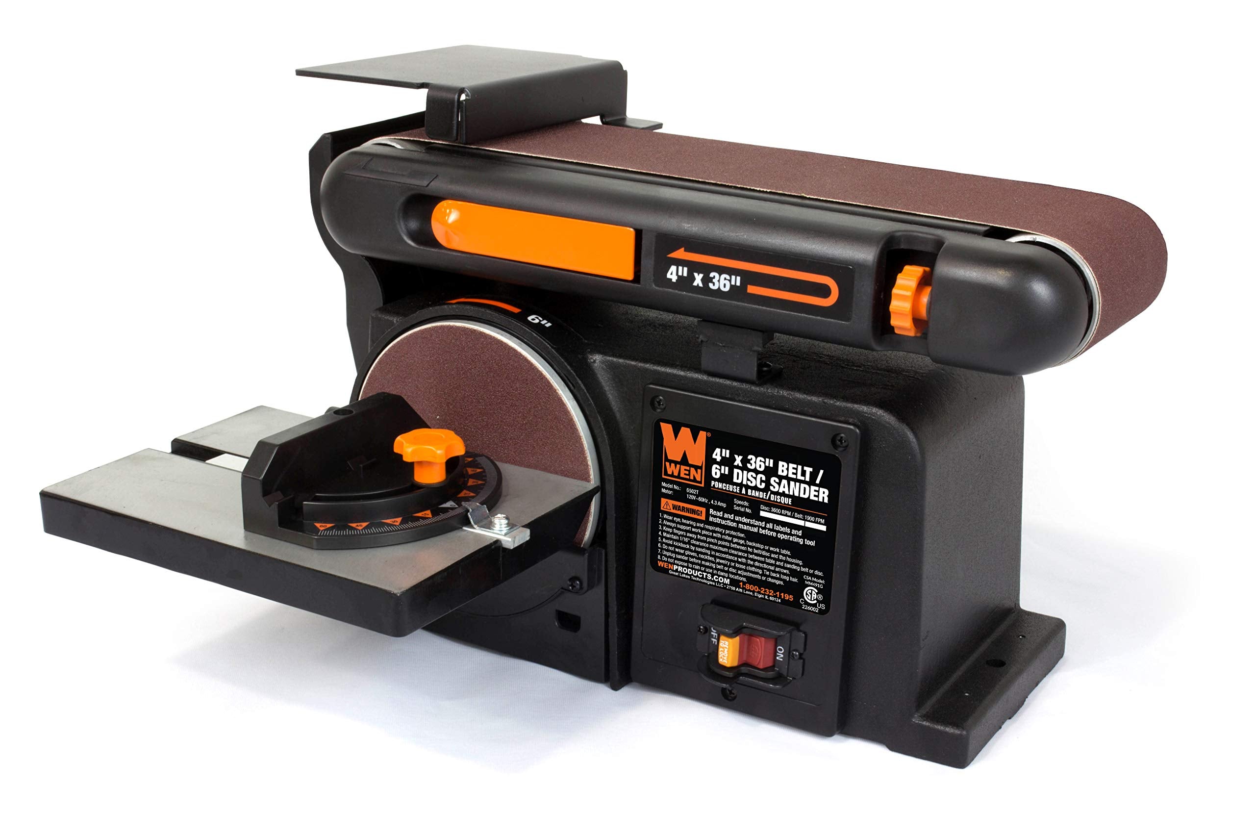 1787619108_LbFnR8cx Sander, Benchtop Belt i Disc, 4 X 36 z 6 Disc