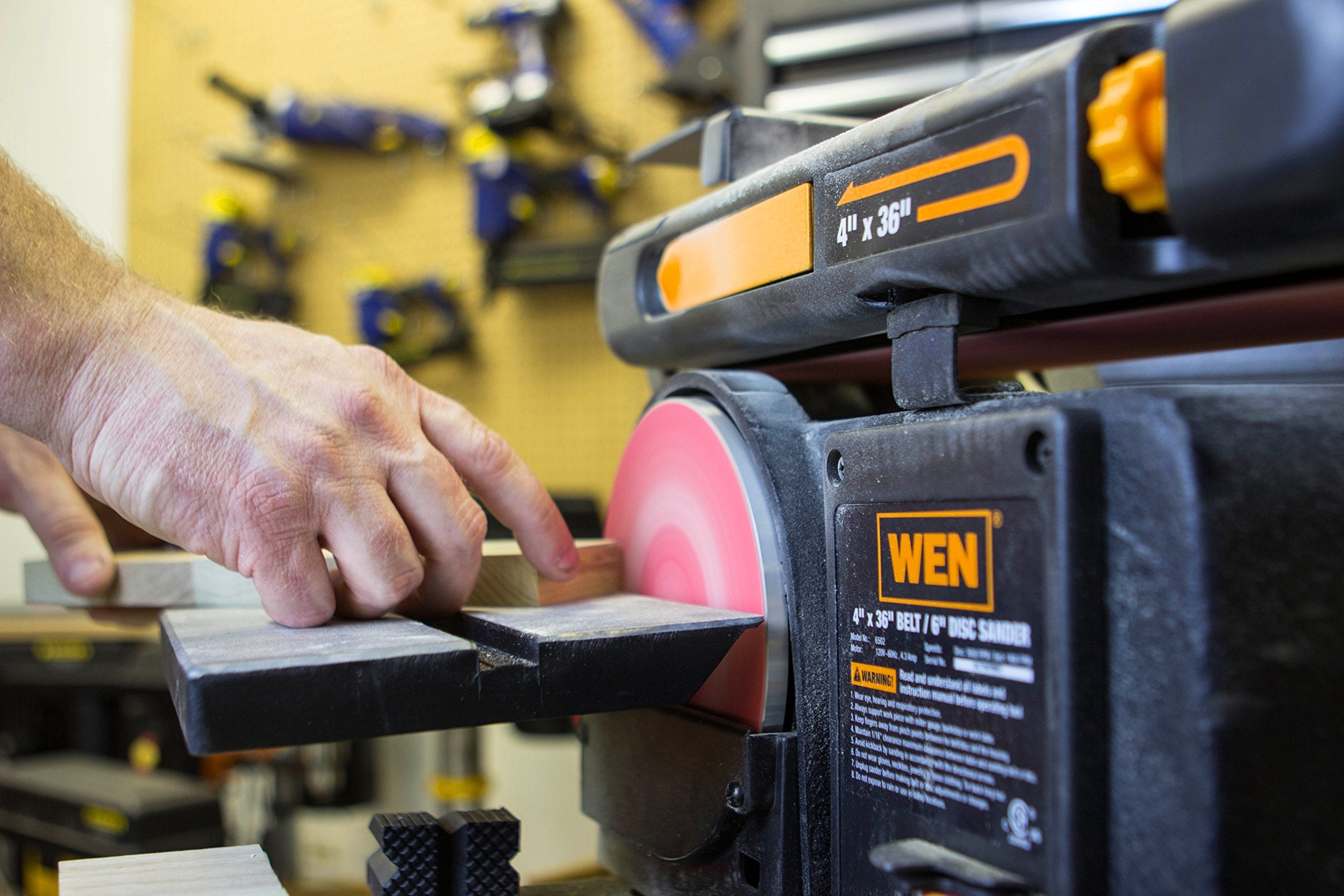 1787619126_PR2wU1dy Sander, Benchtop Belt i Disc, 4 X 36 z 6 Disc