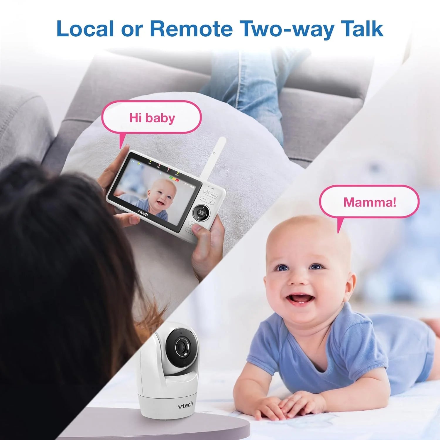Dziecięcy monitor, smart Wi-Fi VM901, 720P HD