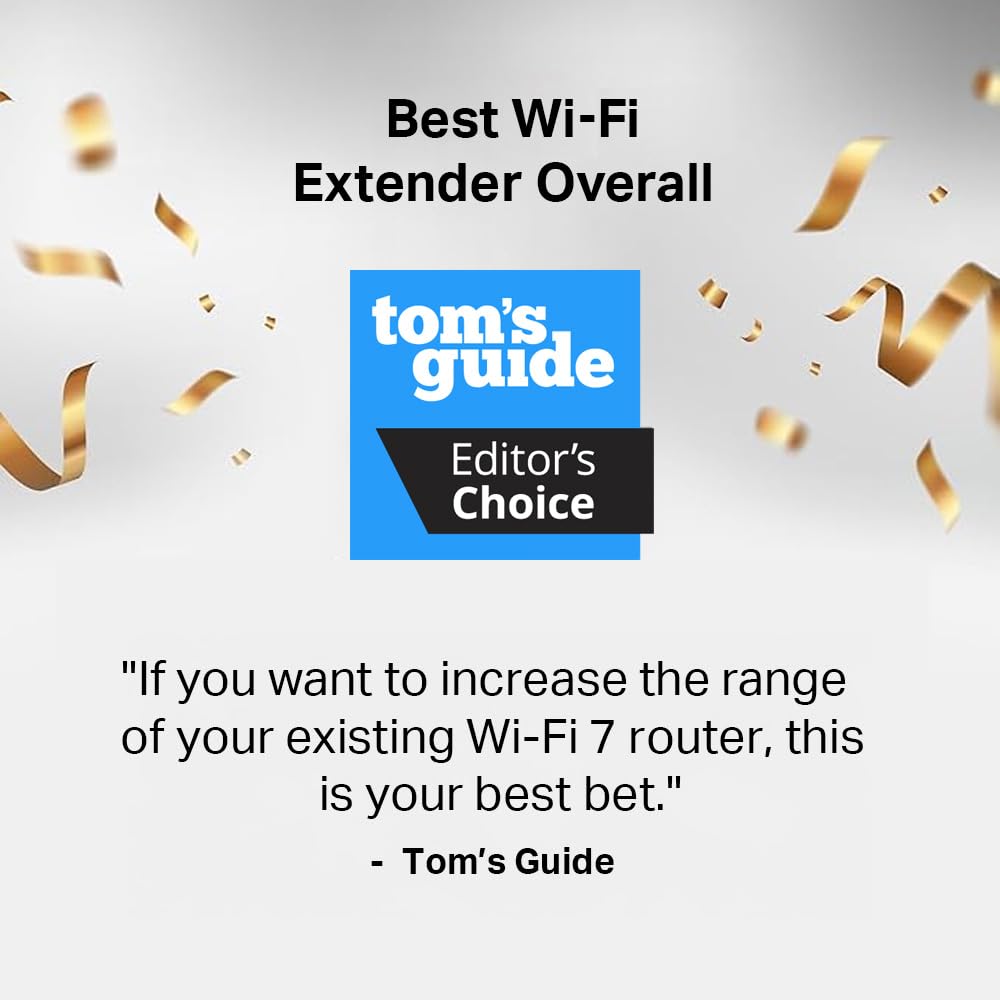 Kuchenka, BE10000 Wi-Fi 7, Extender, 10 Gbps Tri-band