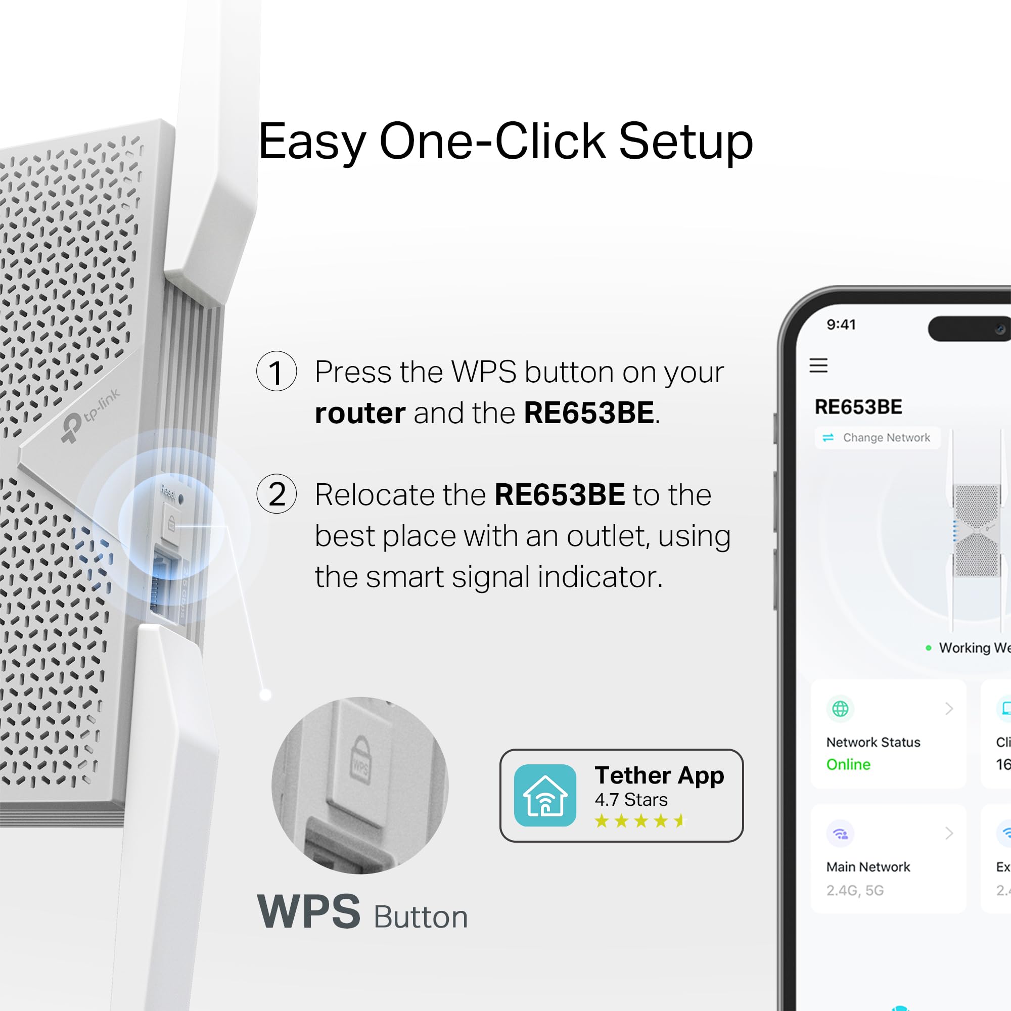 Kuchenka, BE10000 Wi-Fi 7, Extender, 10 Gbps Tri-band