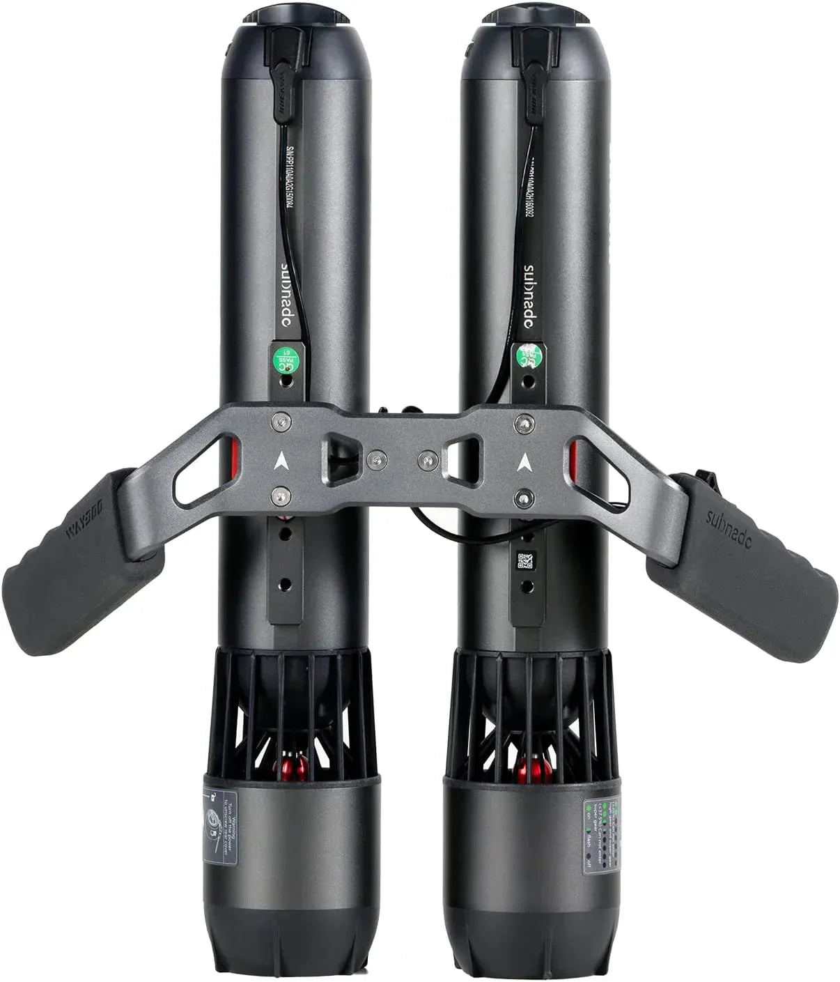 Underwater Scooter - Twin Engine Handle Bracket+, 2 Packs with 2 Handgrips - 2 Arm Mount Kits, 2 Accessories Mount Rings