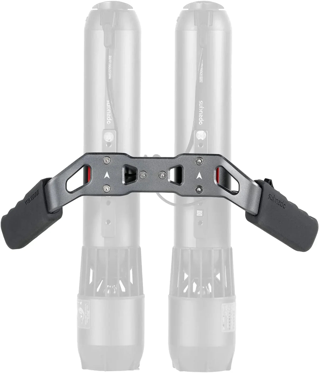 Underwater Scooter - Twin Engine Handle Bracket+, 2 Packs with 2 Handgrips - 2 Arm Mount Kits, 2 Accessories Mount Rings