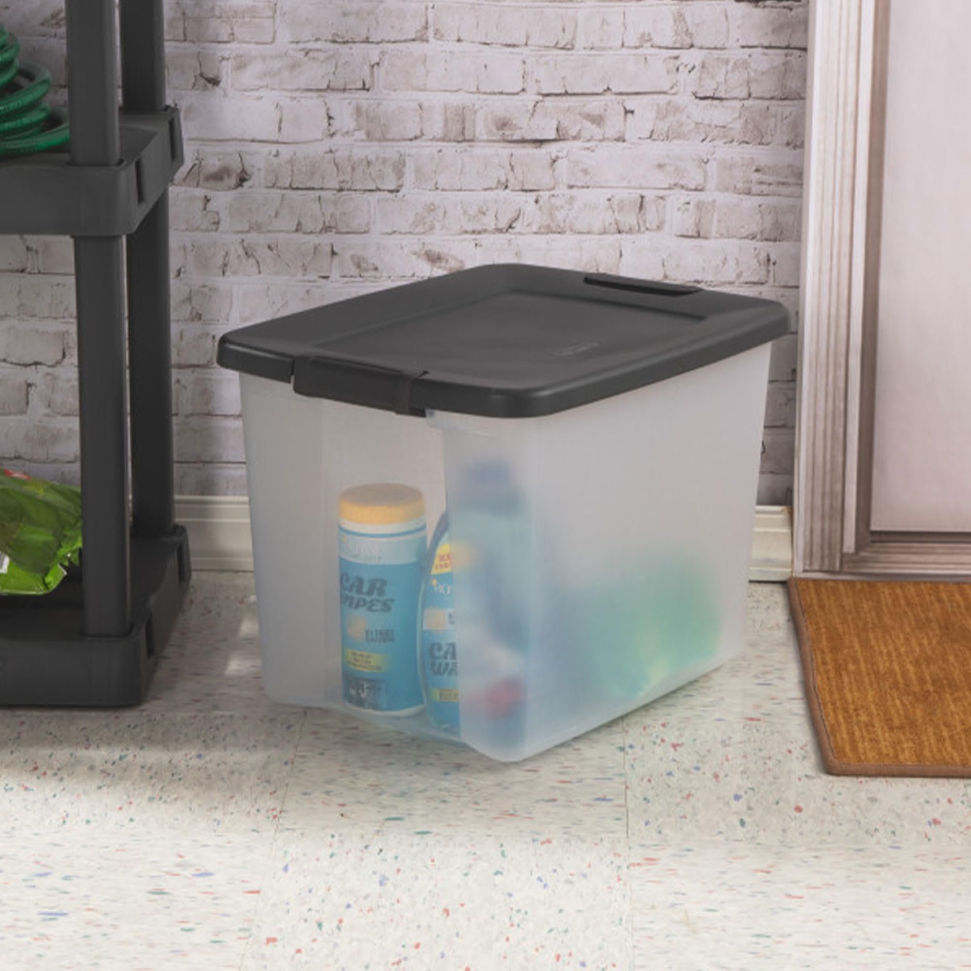 6-pakiet Shelftote przezroczysty magazynowy Bins z Lids