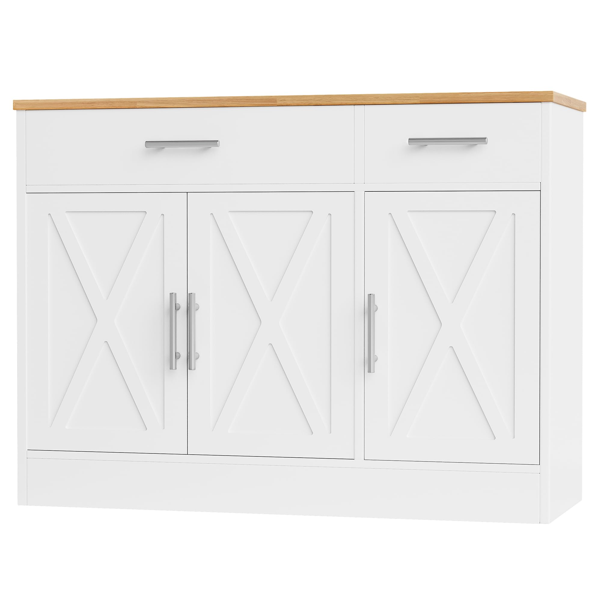 Nowoczesny Farmhouse Buffet szafka z 3 Doors