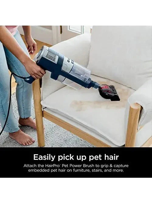 Stick Vacuum - HZ3002 Stratos Ultralight Corded, Featuring DuoClean PowerFins HairPro - Self Cleaning Brushroll, And Odor Neutralizer Technology, Navy