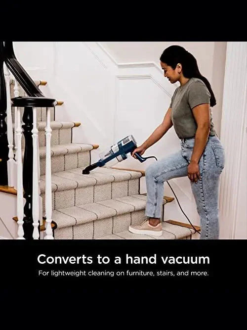 Stick Vacuum - HZ3002 Stratos Ultralight Corded, Featuring DuoClean PowerFins HairPro - Self Cleaning Brushroll, And Odor Neutralizer Technology, Navy