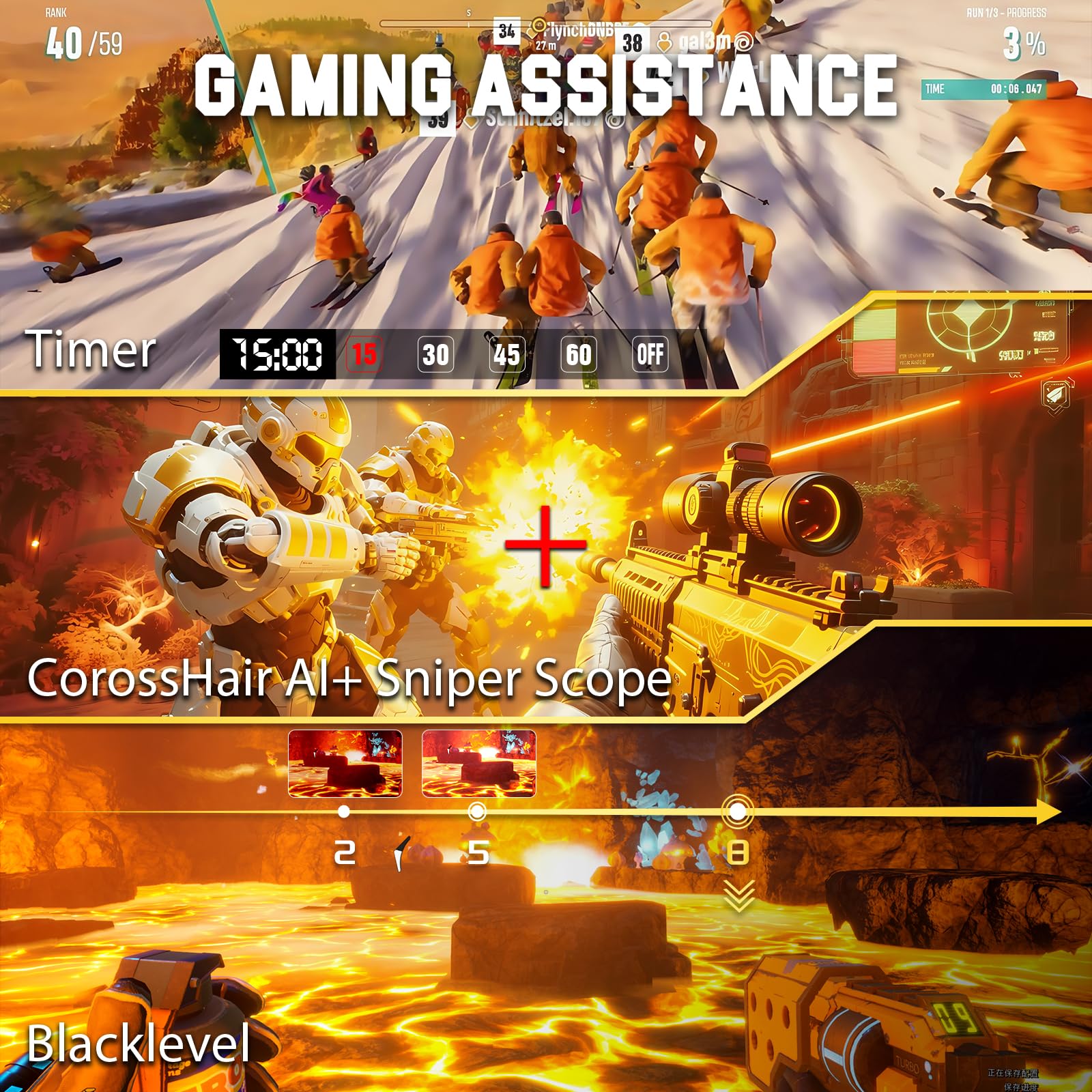 Gamingowy monitor, 27 WQHD, 1440p 200Hz z Hdr