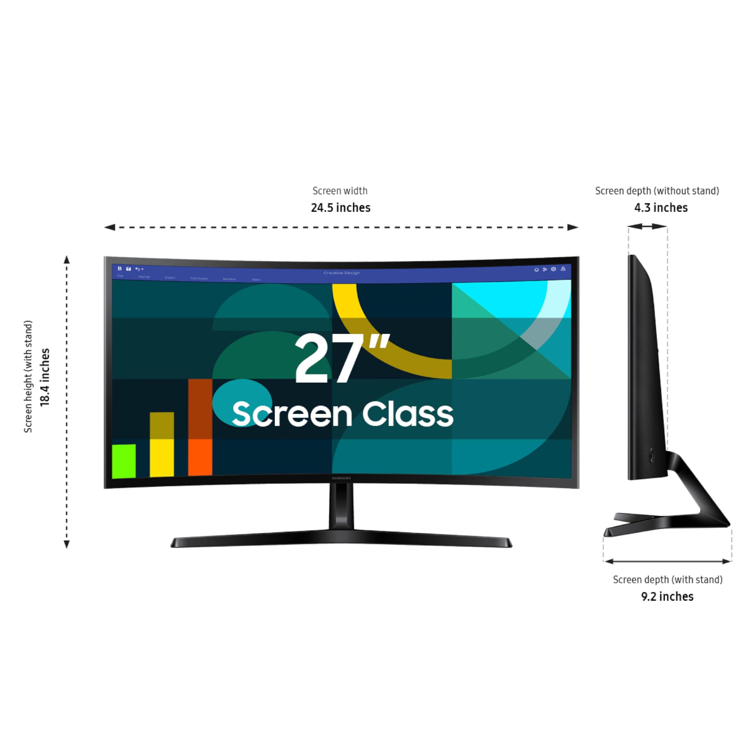 1787626400_fkBKDFP7 Monitor, 27 Essential S3 FHD Curved Computer, 100Hz