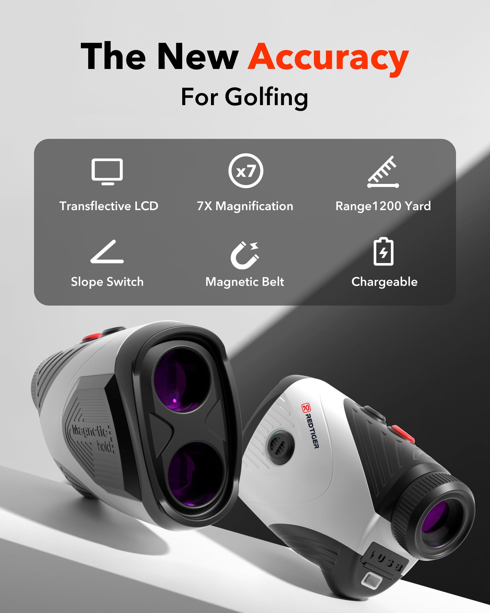 Golfvue seria 1 Rangefinder z Slope i Vibration