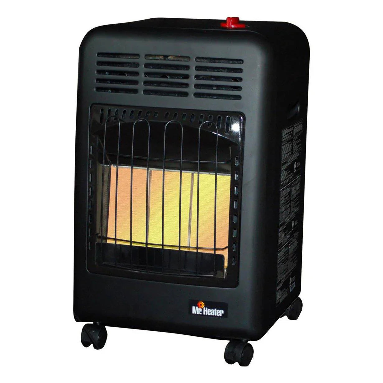 1787629060_pRoKeDw4 Heater - Portable Propane Radiant - 18, 000 BTU, Outdoor Use, Includes Regulator and Hose, Safety Features, Mobile Cabinet Design