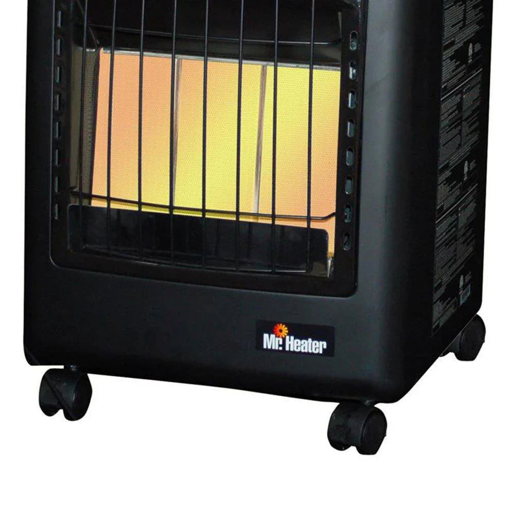 1787629065_owRXTsNQ Heater - Portable Propane Radiant - 18, 000 BTU, Outdoor Use, Includes Regulator and Hose, Safety Features, Mobile Cabinet Design