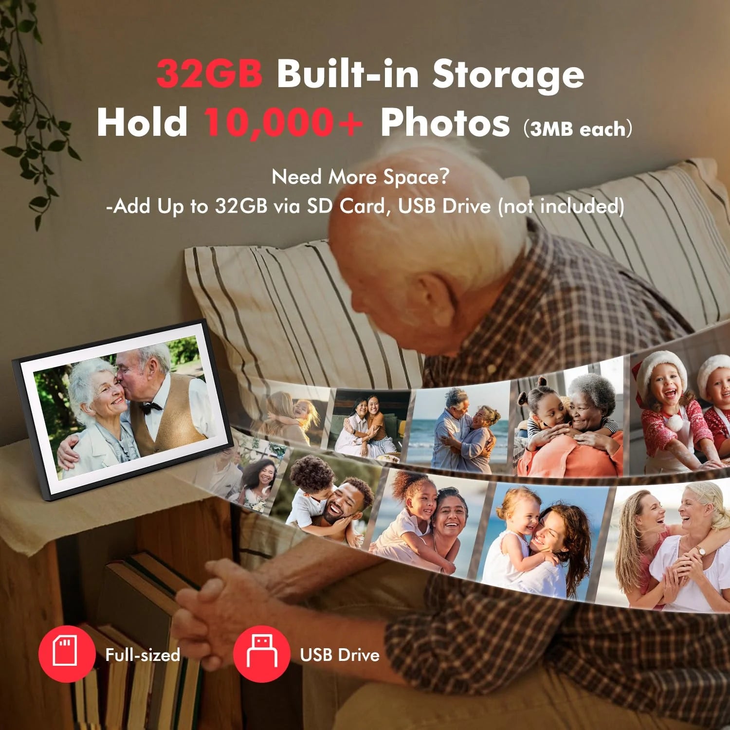 1787630069_BKAL0eD2 Rama, Frameo 15.6 cyfrowy Photo, Wi-Fi 32GB, HD