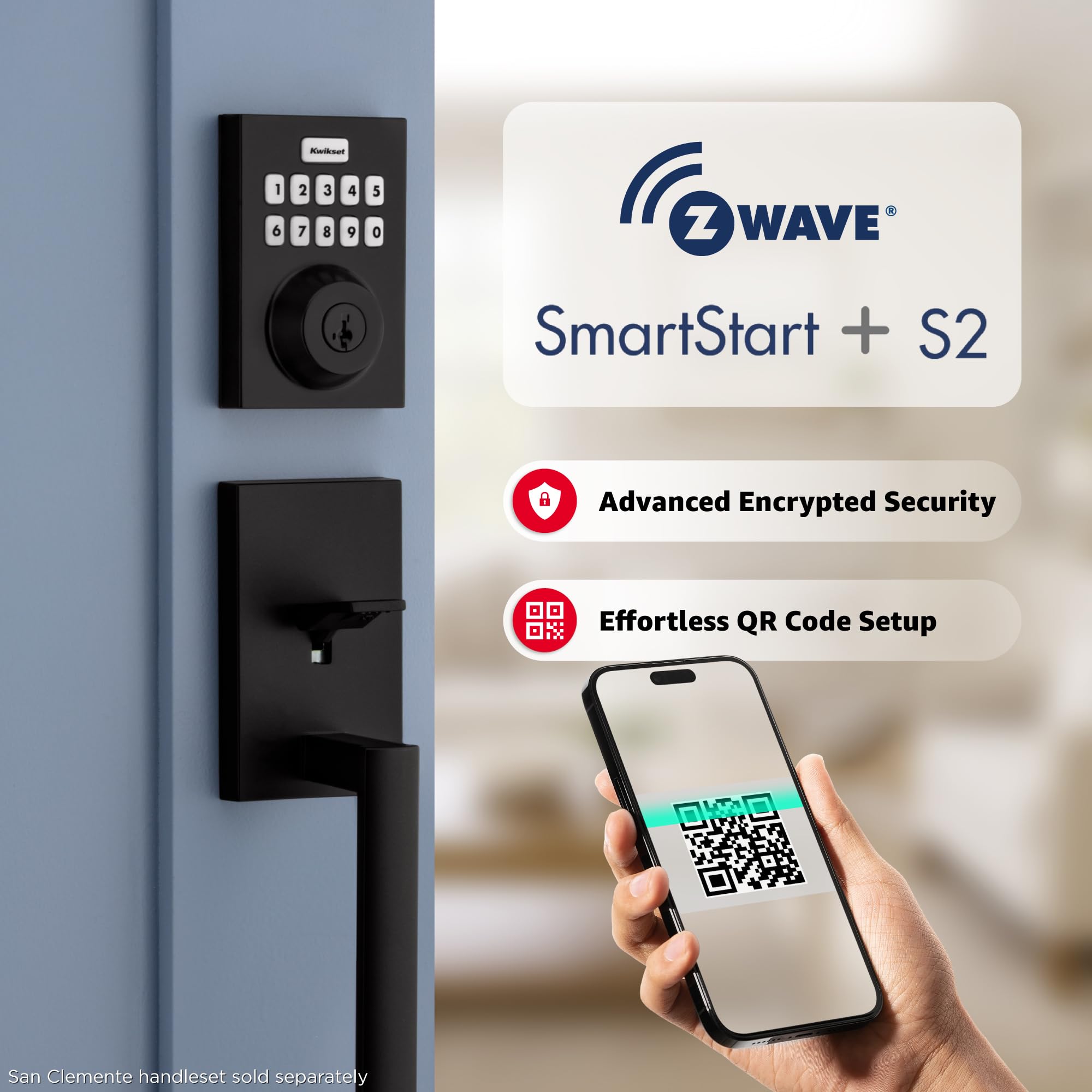 1787637144_gc6XYJrG Homeconnect 620 Z-wave Keypad smart Lock, Matte czarny