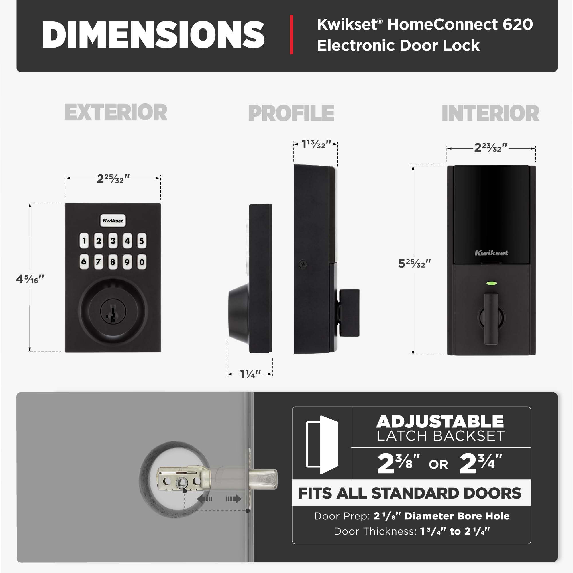 1787637169_M1X3po6W Homeconnect 620 Z-wave Keypad smart Lock, Matte czarny