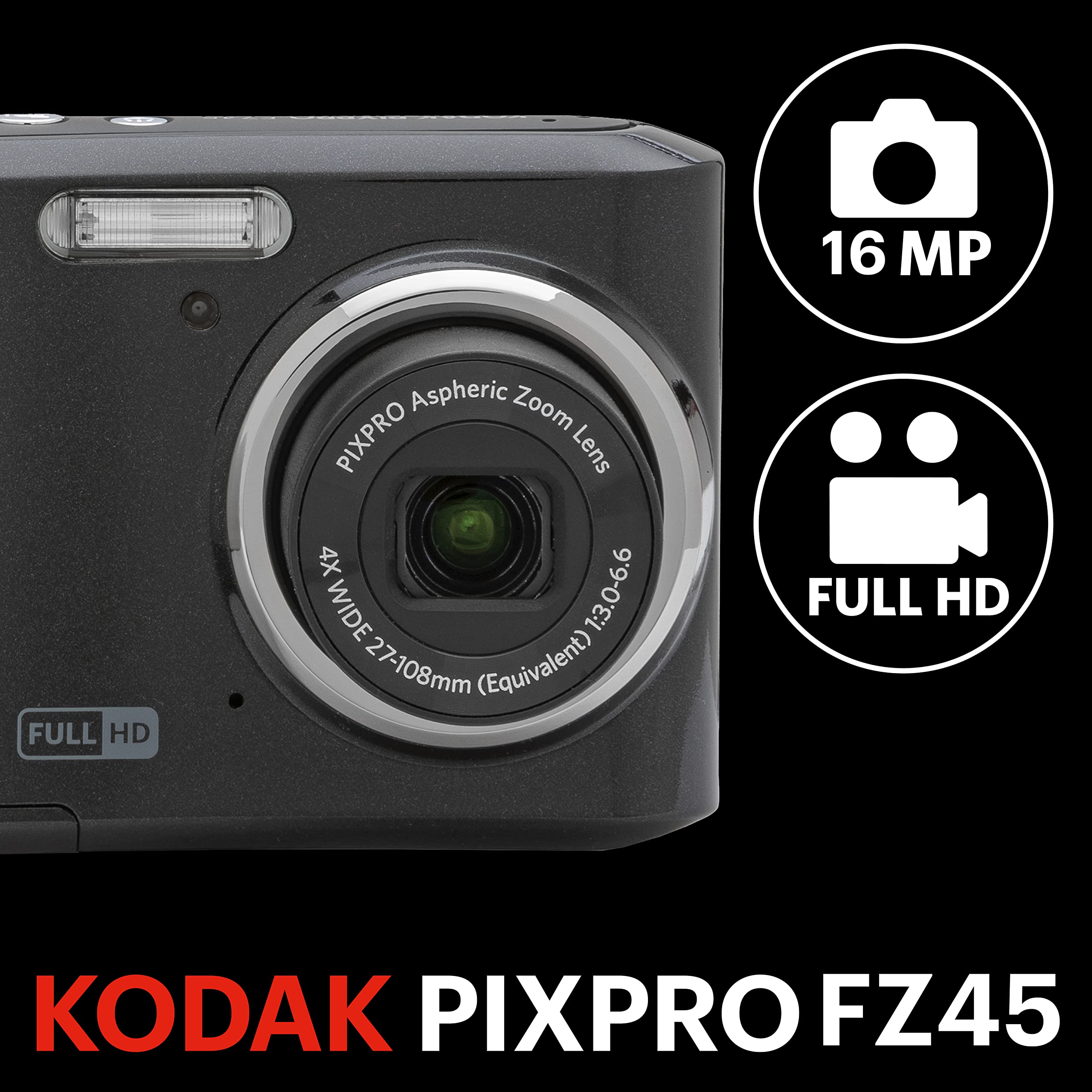 Pixpro FZ45 16MP cyfrowy kamera z 4X