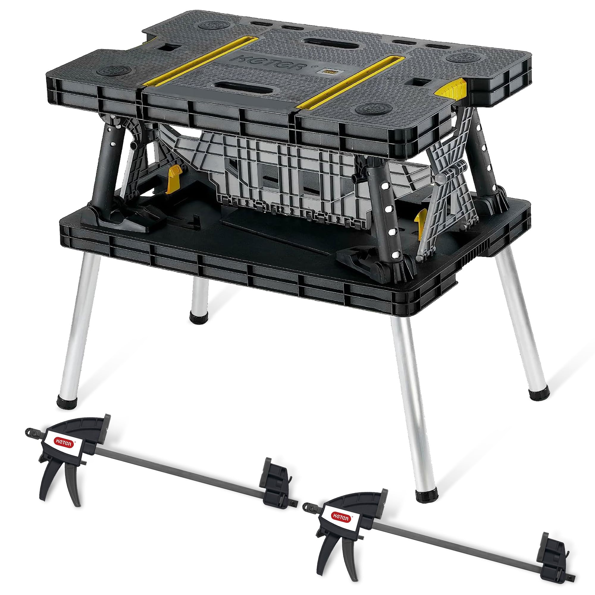 Heavy-duty składany Workbench, 1,000 lb pojemność