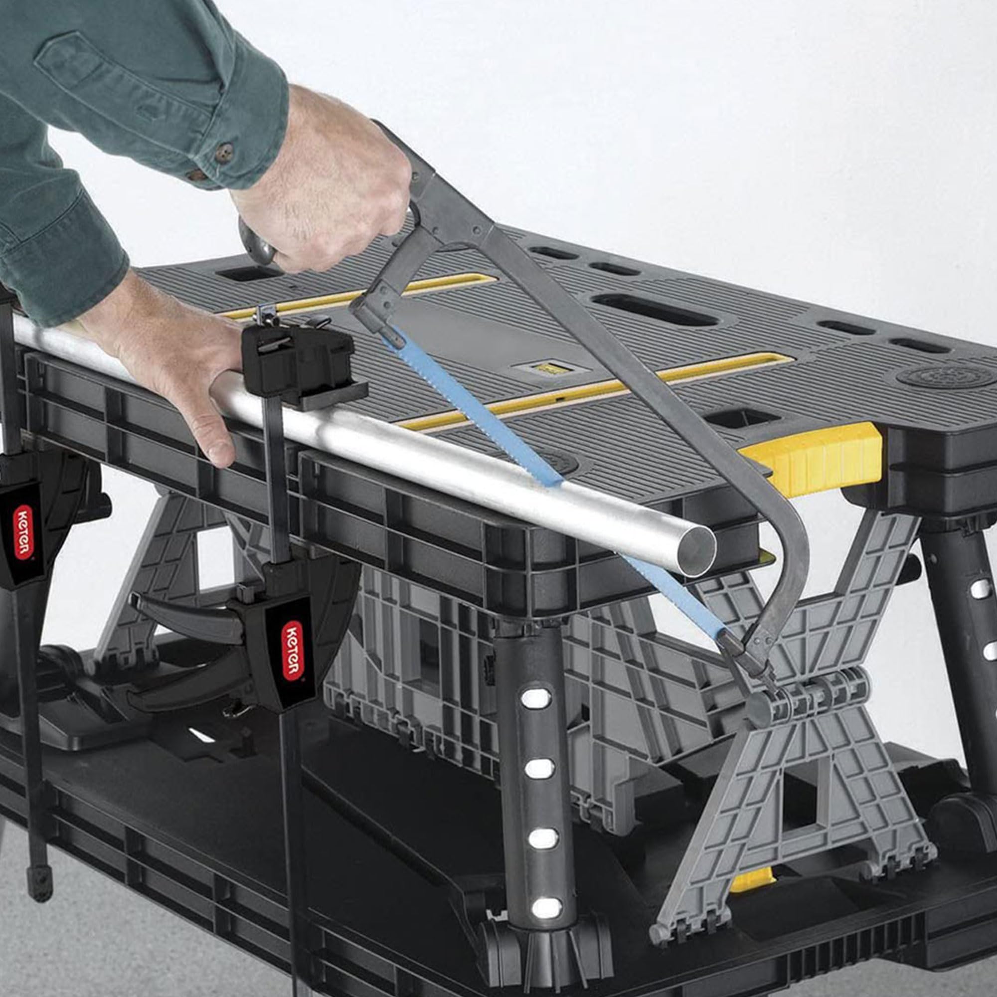 Heavy-duty składany Workbench, 1,000 lb pojemność