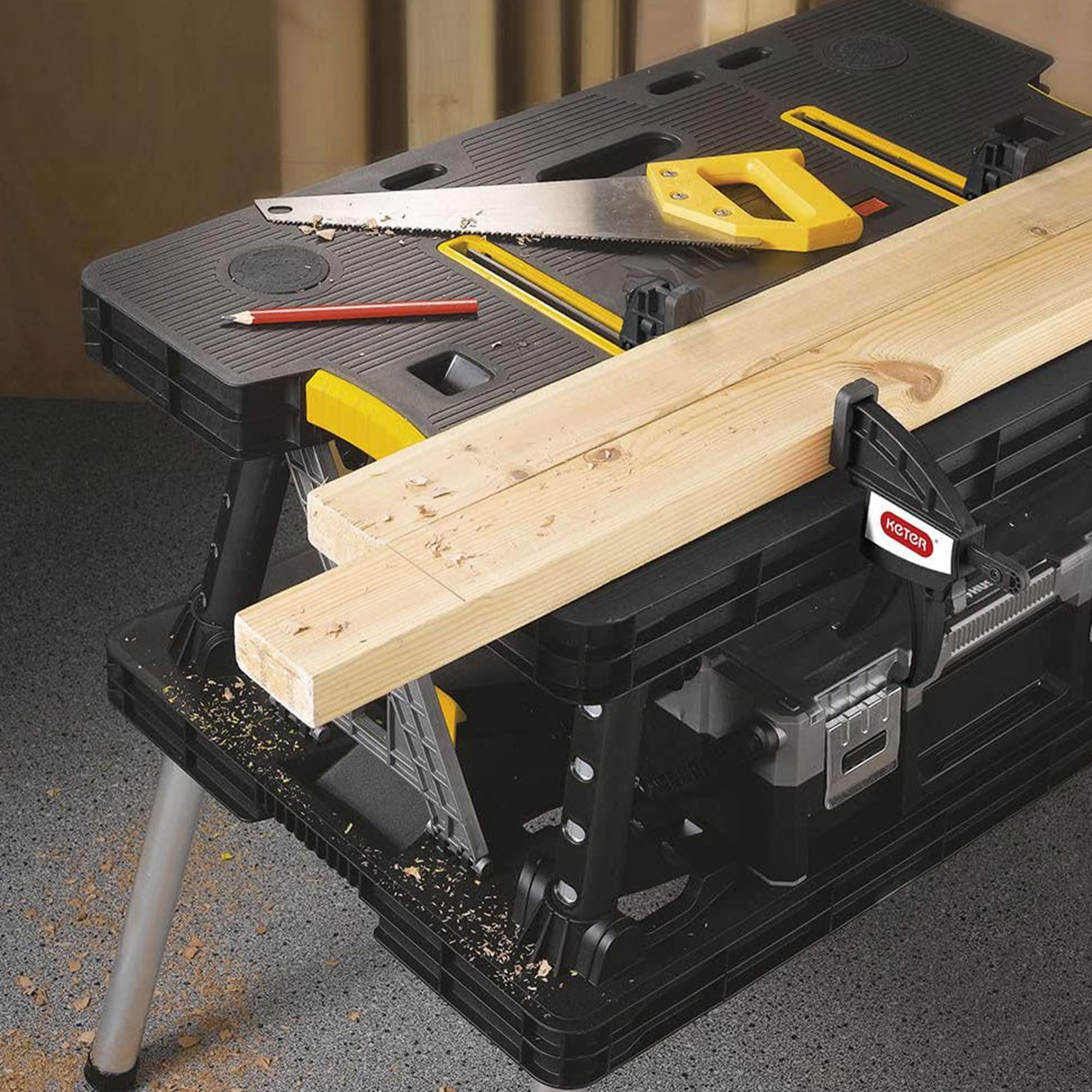 Heavy-duty składany Workbench, 1,000 lb pojemność
