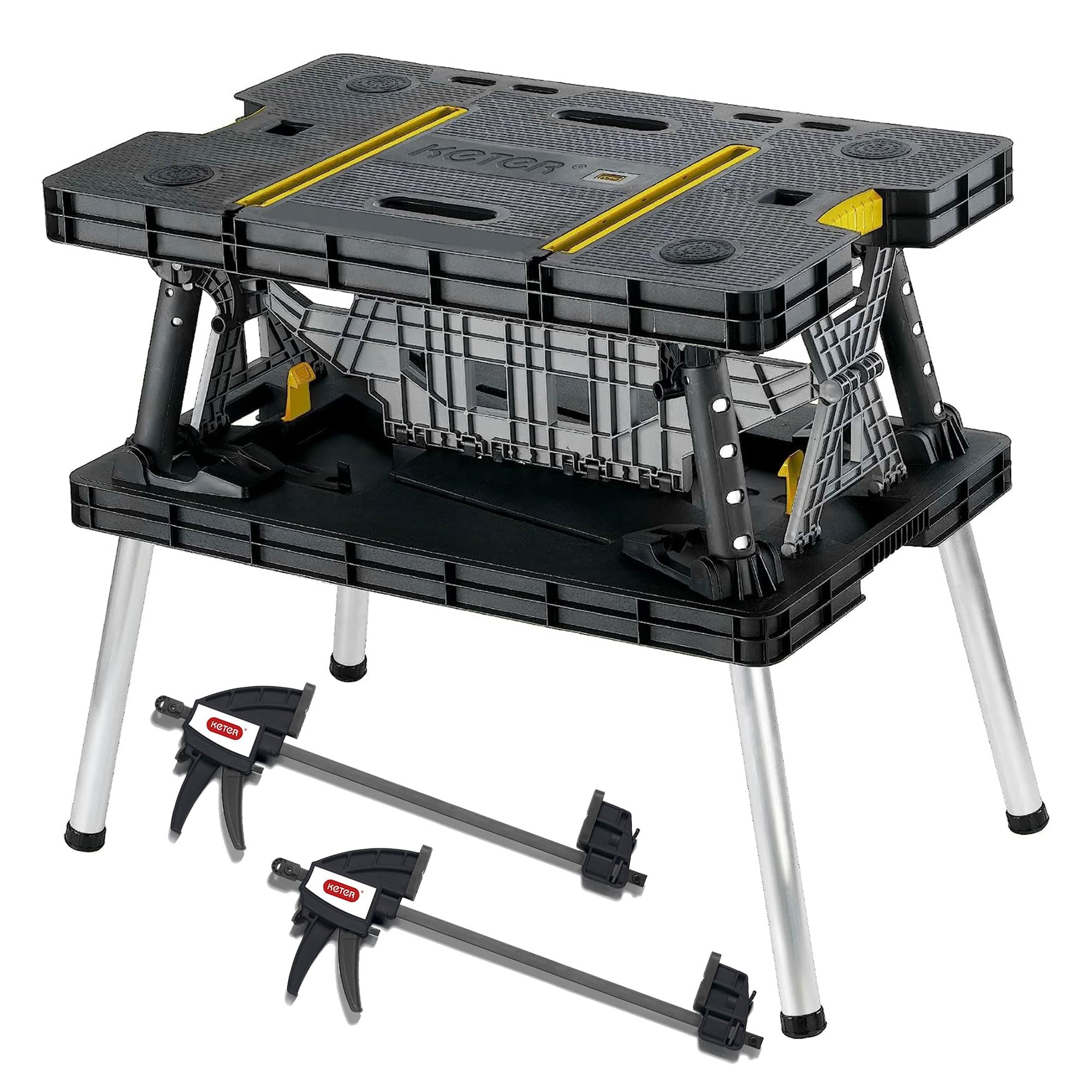 Heavy-duty składany Workbench, 1,000 lb pojemność
