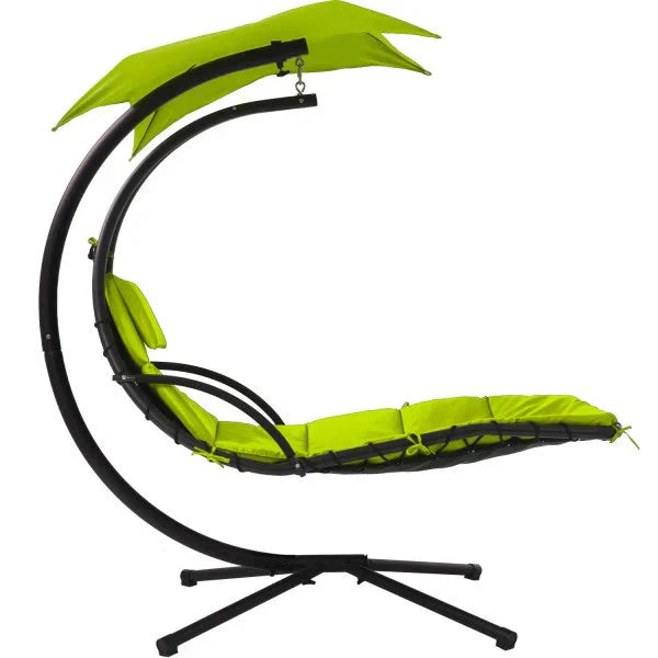 Umbrella, Hanging Chaise Lounge huśtawka krzeslo z, zadaszenie, zielony
