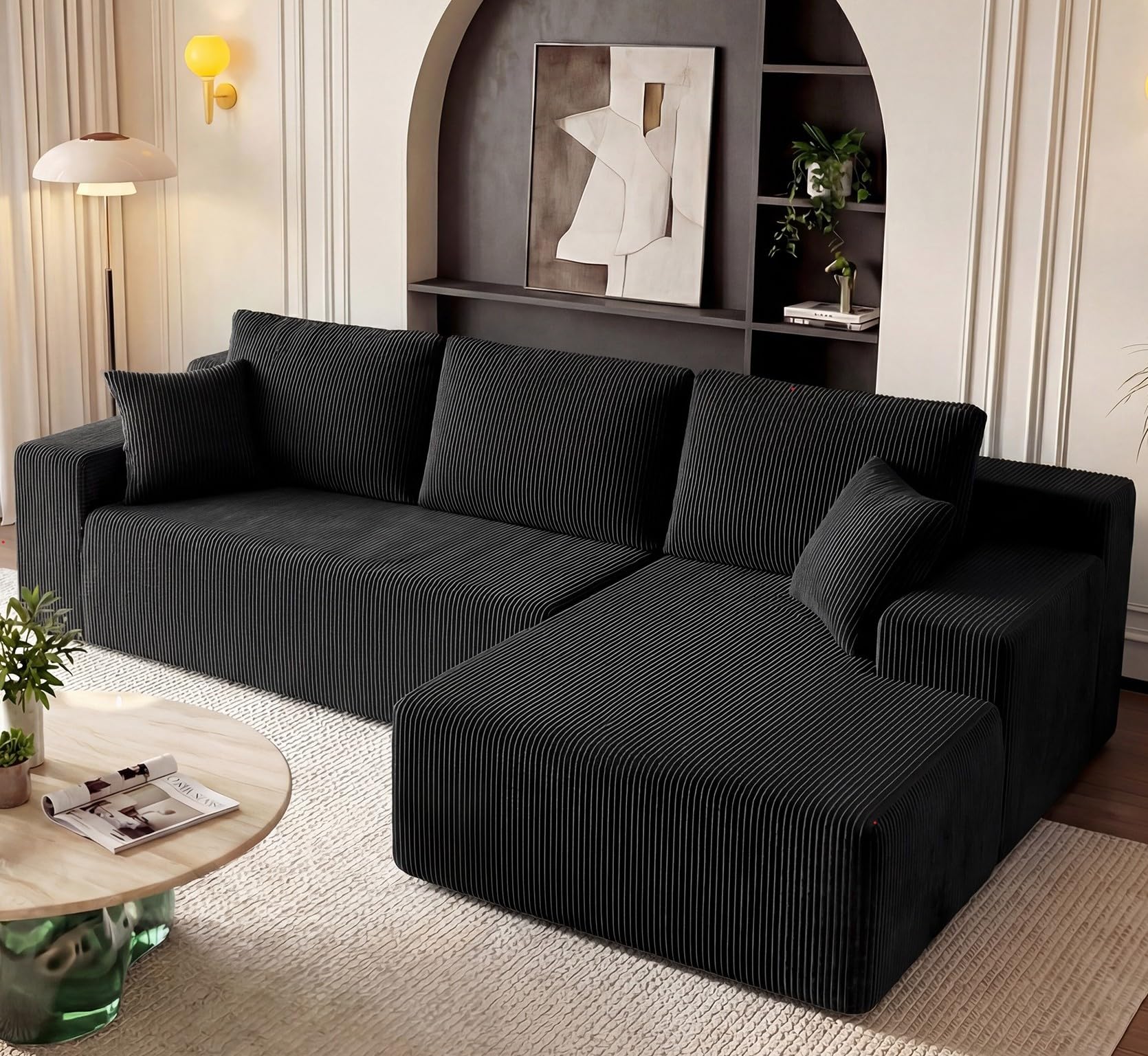 Sectional, Cloud, kanapa, Modular L-shaped sofa