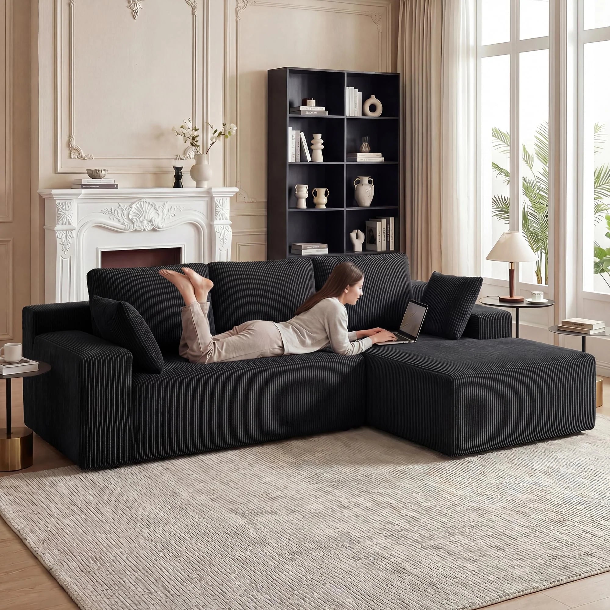 Sectional, Cloud, kanapa, Modular L-shaped sofa